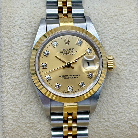 Lady-Datejust 26 Champagne Diamond Ref 69173G