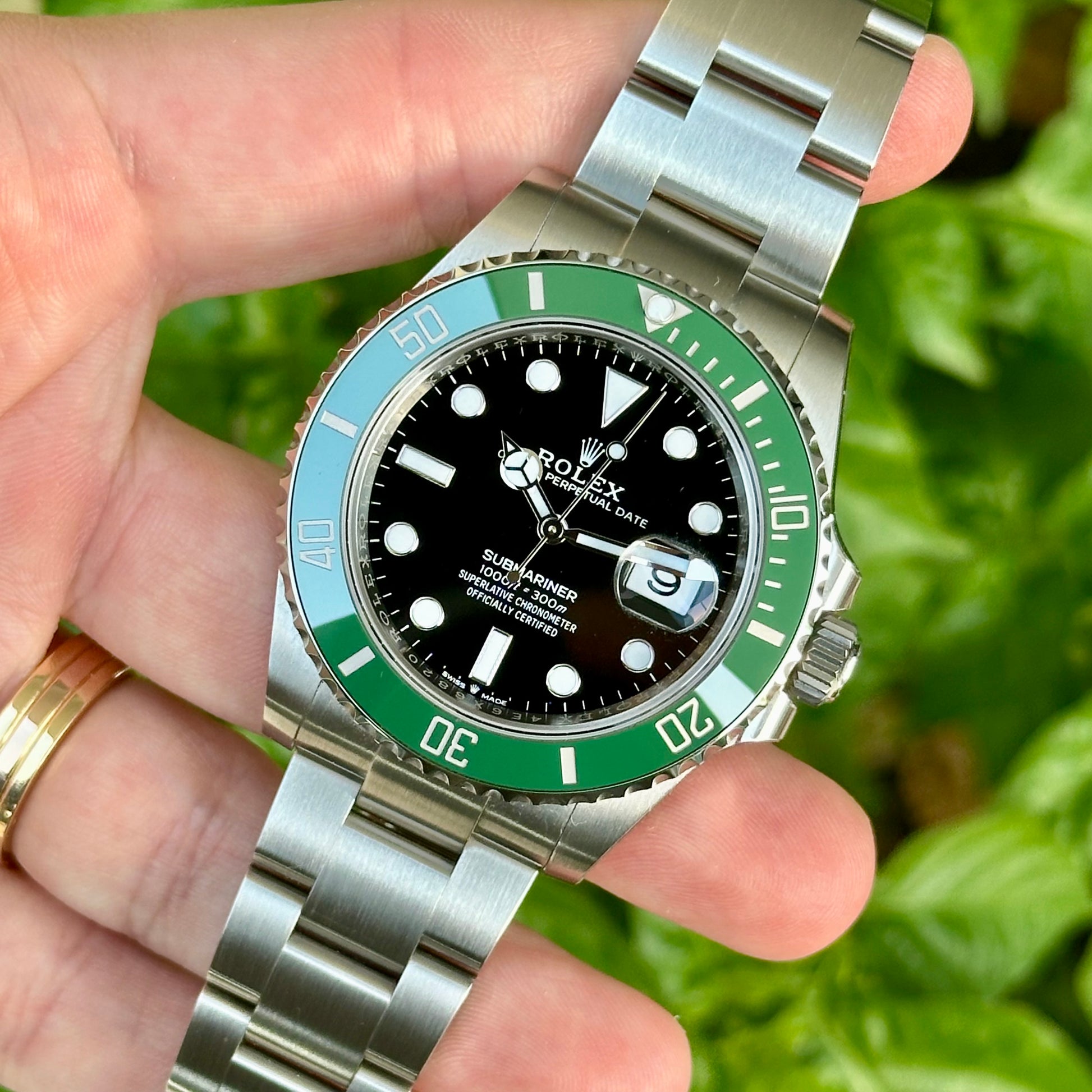 Vajrateja Rolex Submariner 2022 Verde Peso Rolex Submariner Ghiera