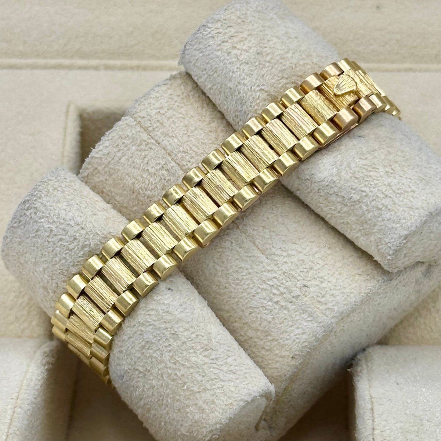 Lady-Datejust 26 Champagne Bark President 18K Yellow Gold Ref 69278