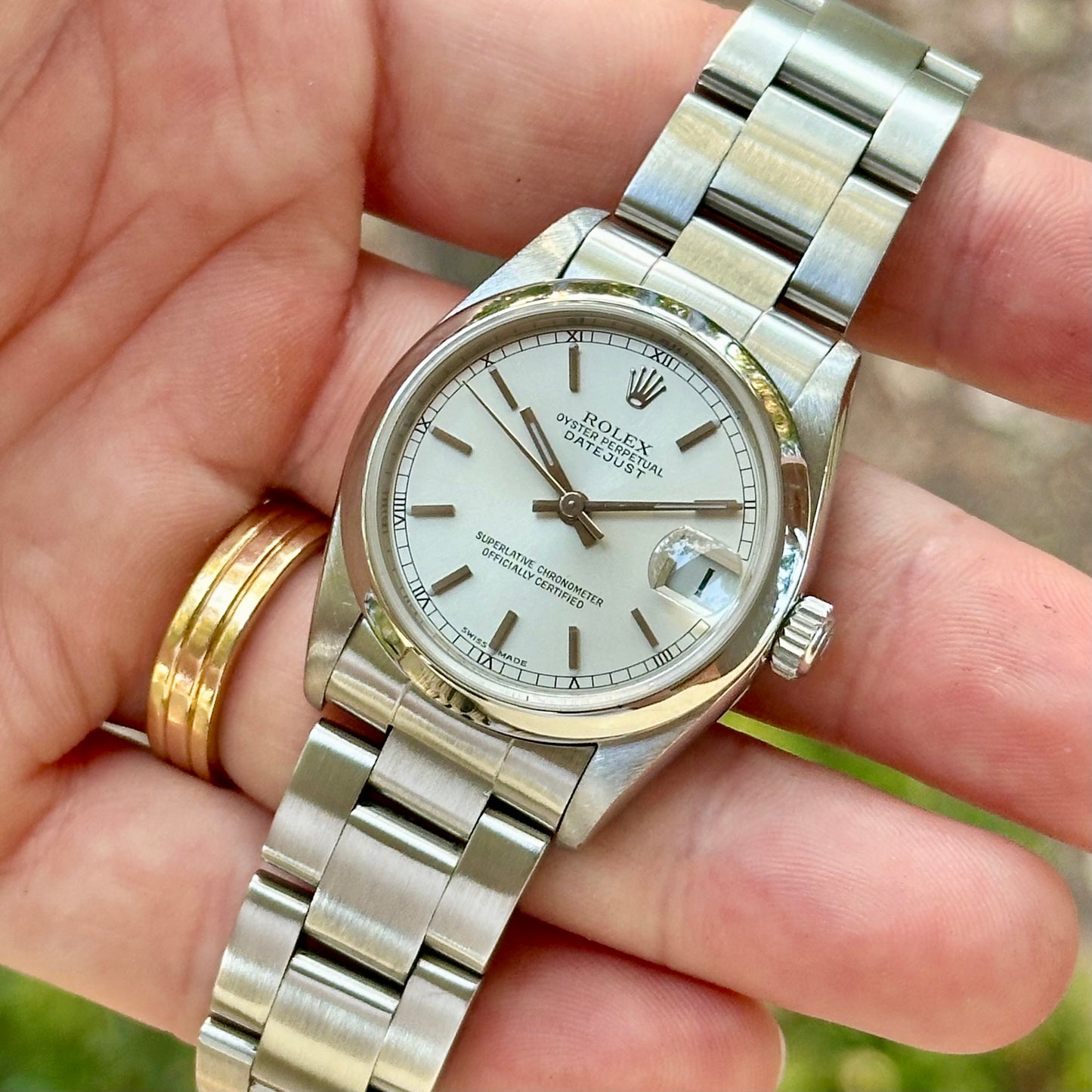 Datejust 31 Silver Sunburst Ref 78240 1999