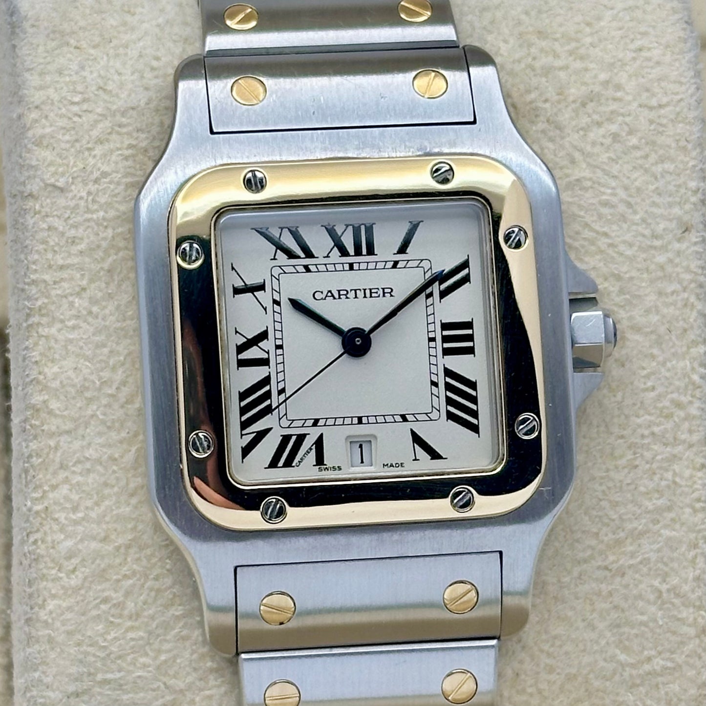 Santos Galbée Large 18K Yellow Gold Two Tone Ref 1566