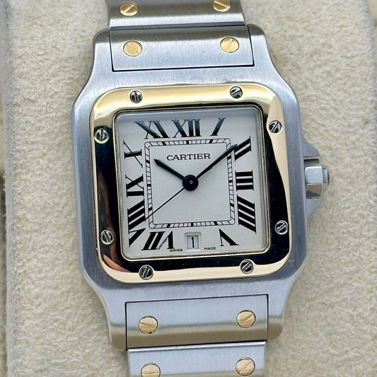 Santos Galbée Large 18K Yellow Gold Two Tone Ref 1566