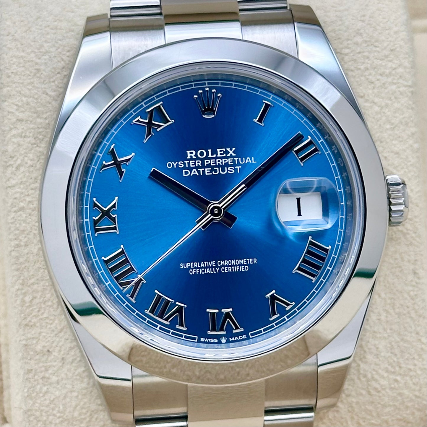 Datejust 41 Azzurro Blue Ref 126300 2023