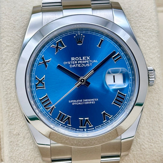 Datejust 41 Azzurro Blue Ref 126300 2023