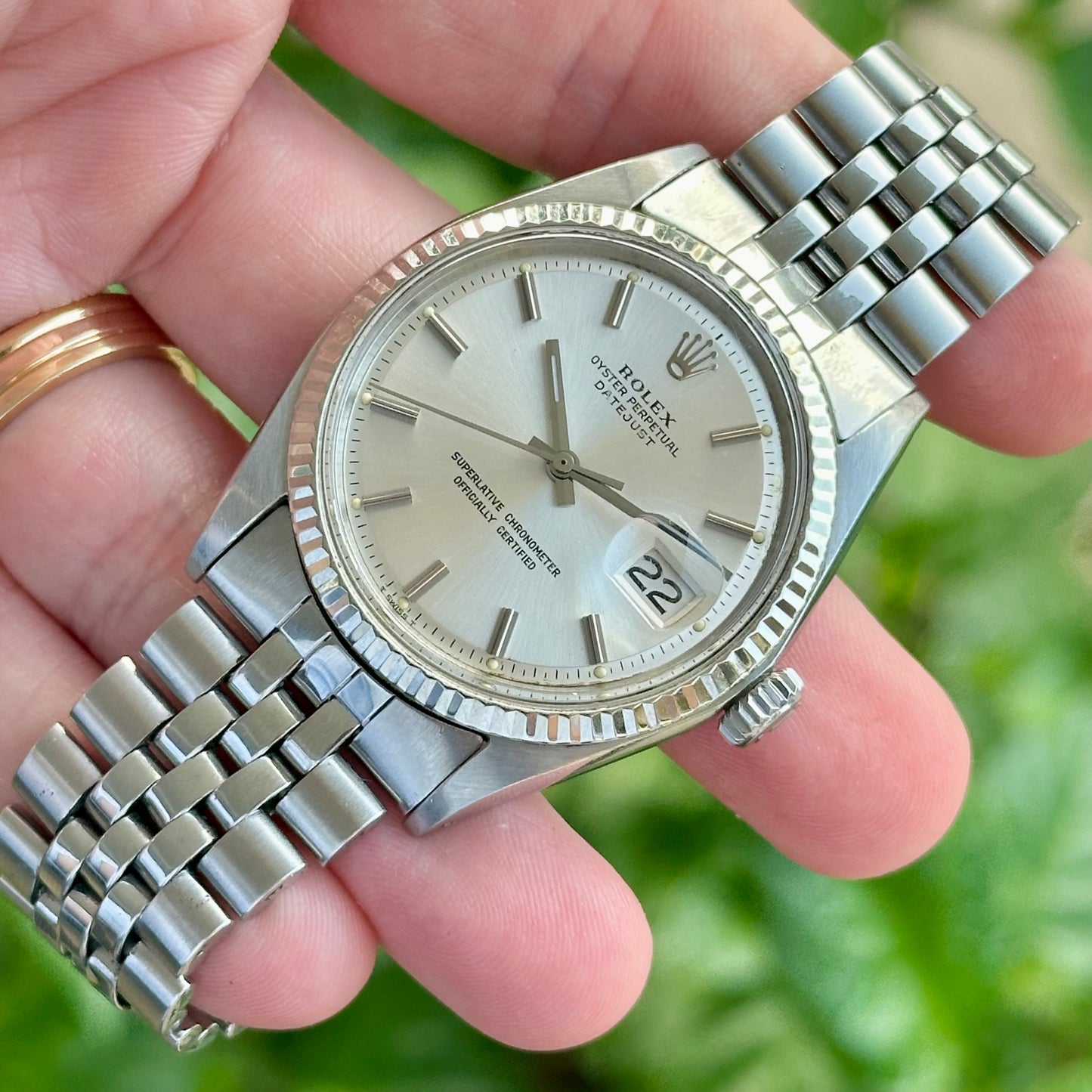 Datejust 36 Pie Pan Dial Ref 1601 1970