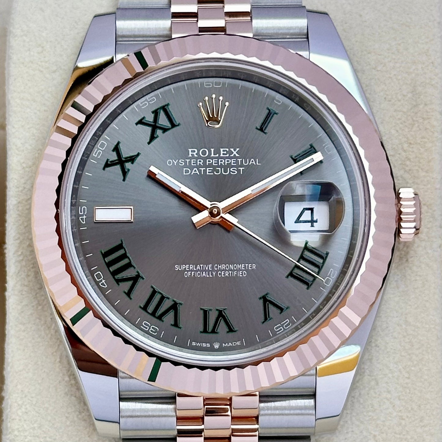 Datejust 41 Wimbledon Ref 126331 18K Rose Gold 2024