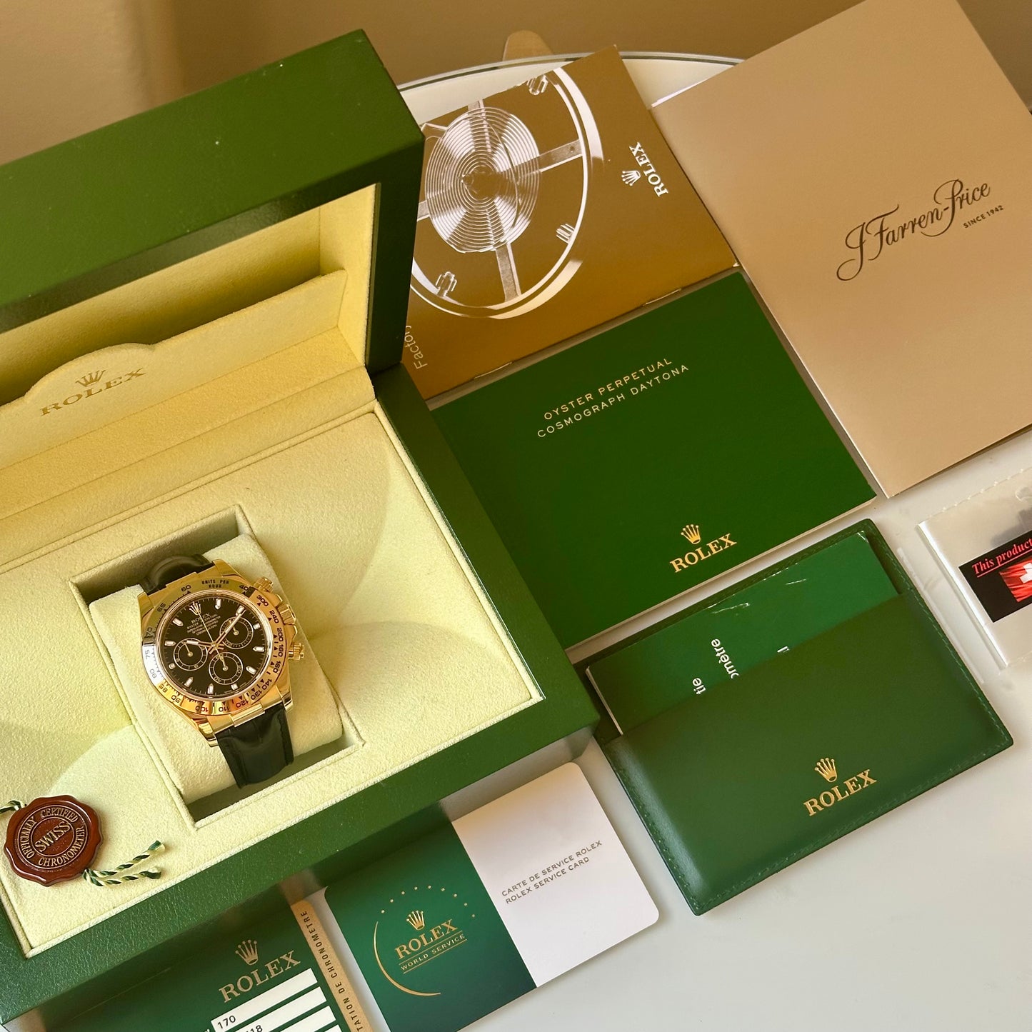Cosmograph Daytona 18K Yellow Gold Black Ref 116518 2014