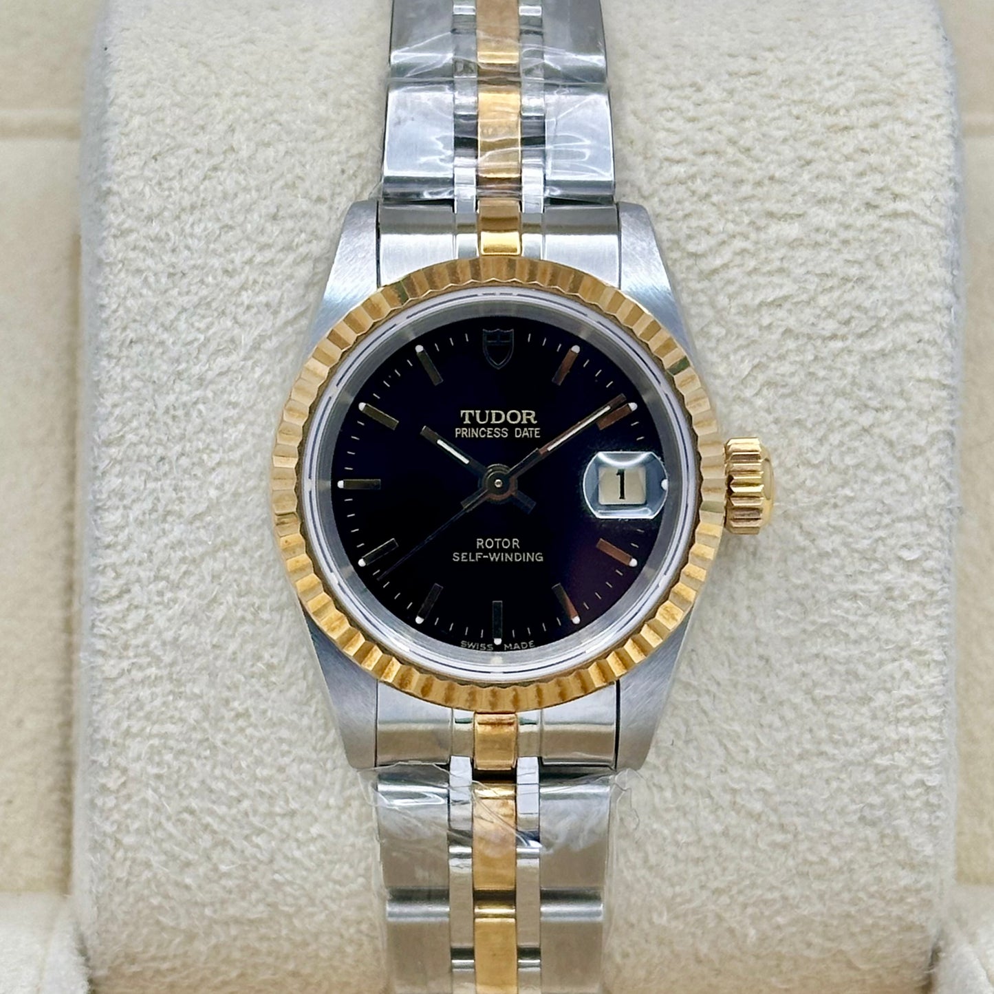 Princess Date Black 18K Yellow Gold Two Tone Ref 92413 2022