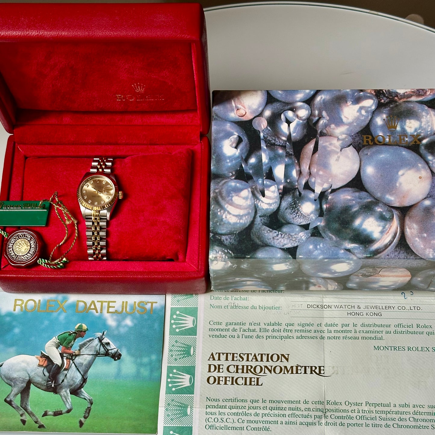 Lady-Datejust 26 Champagne Big Diamond Ref 69173 1996