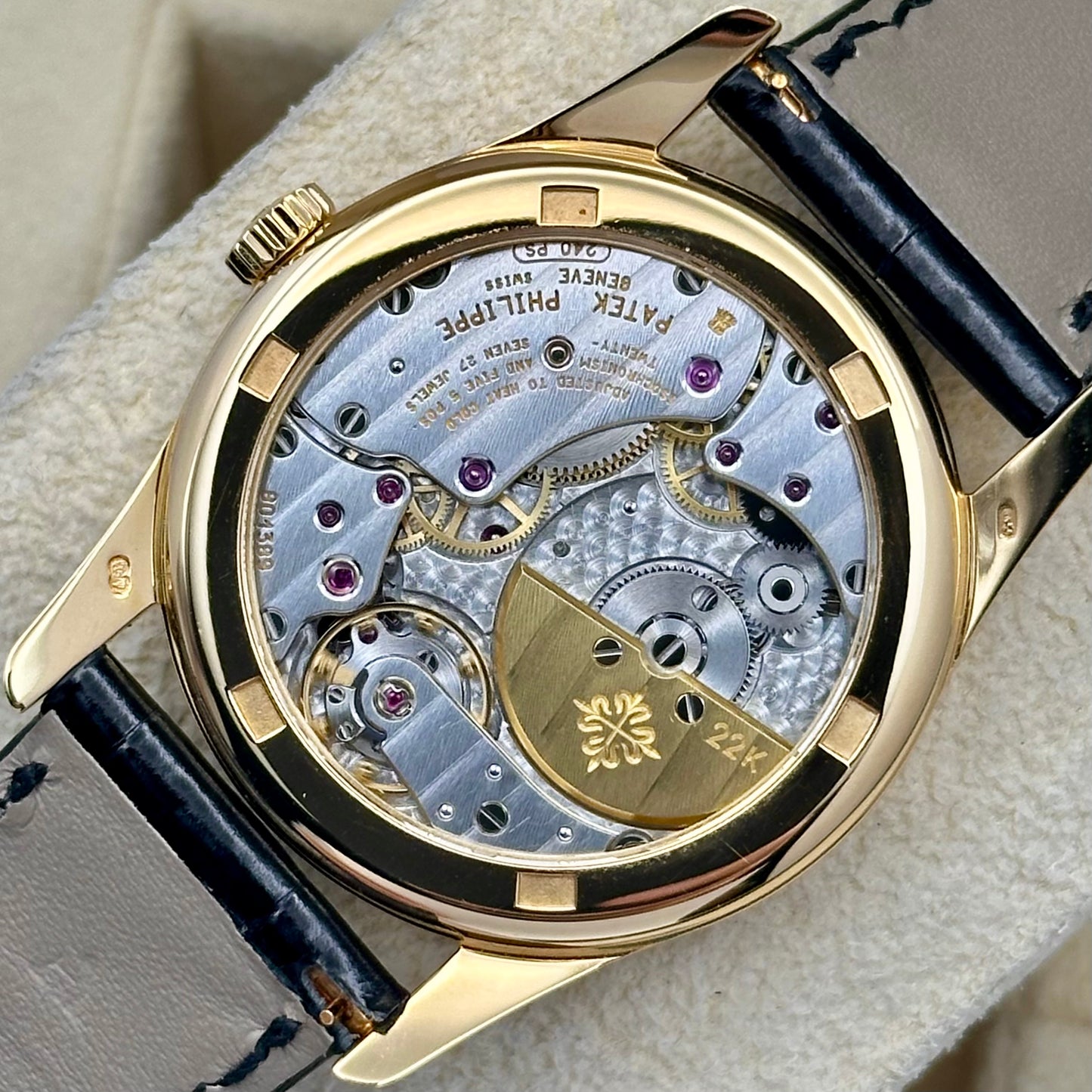(ON HOLD) Calatrava Black Dial 18K Yellow Gold Ref 5000J-001