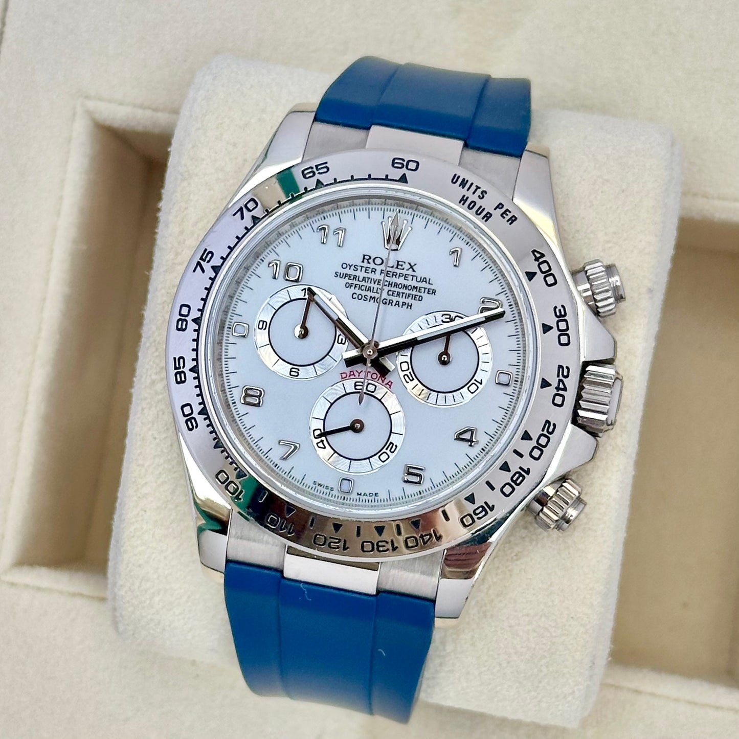 Cosmograph Daytona 18K White Gold Ref 116519 2019 RSC