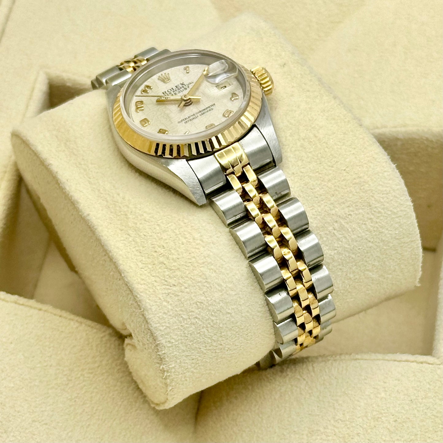 Lady-Datejust 26 Two Tone Ivory Arabic Ref 69173 1995