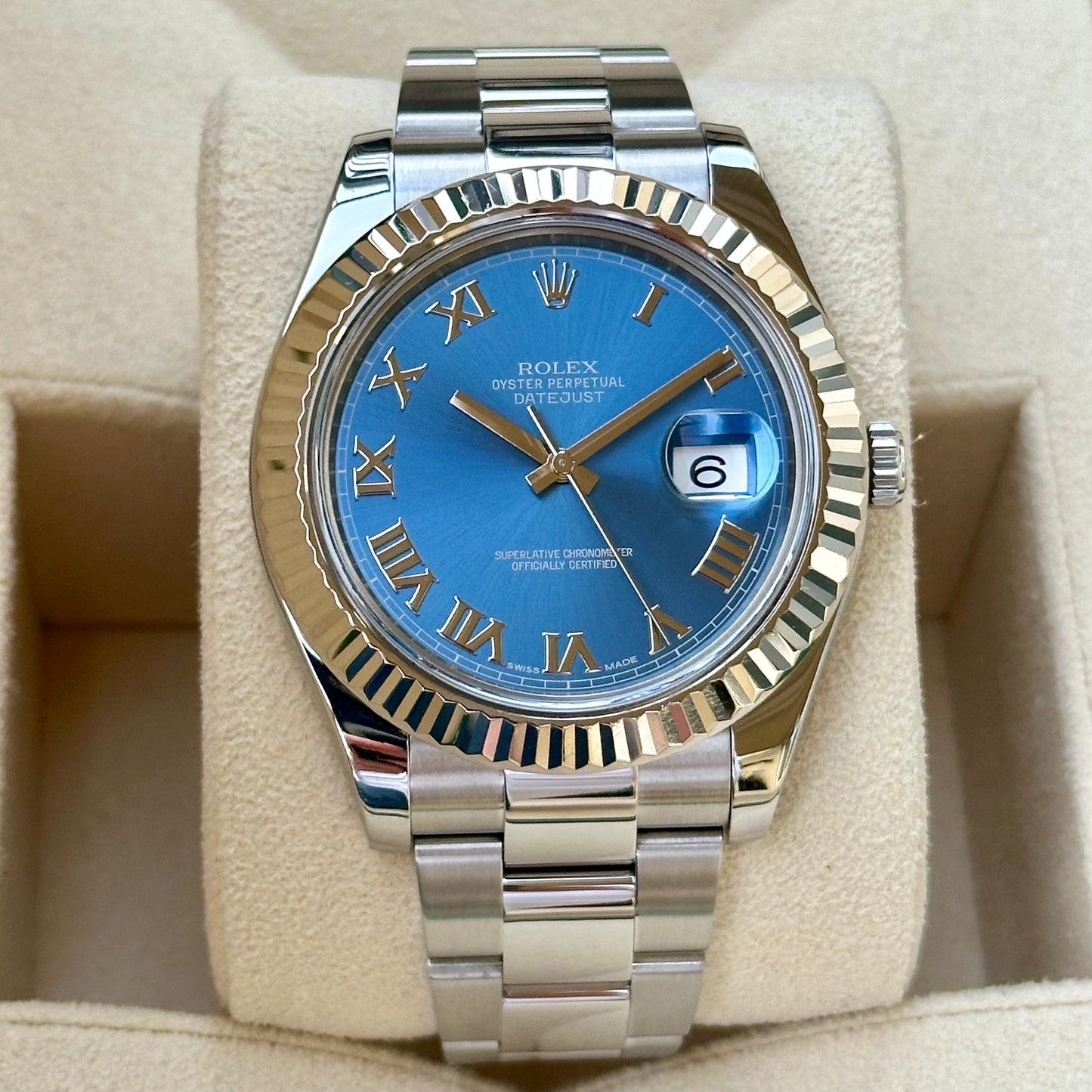 Datejust 41 II Azzurro Blue Ref 116334 2017