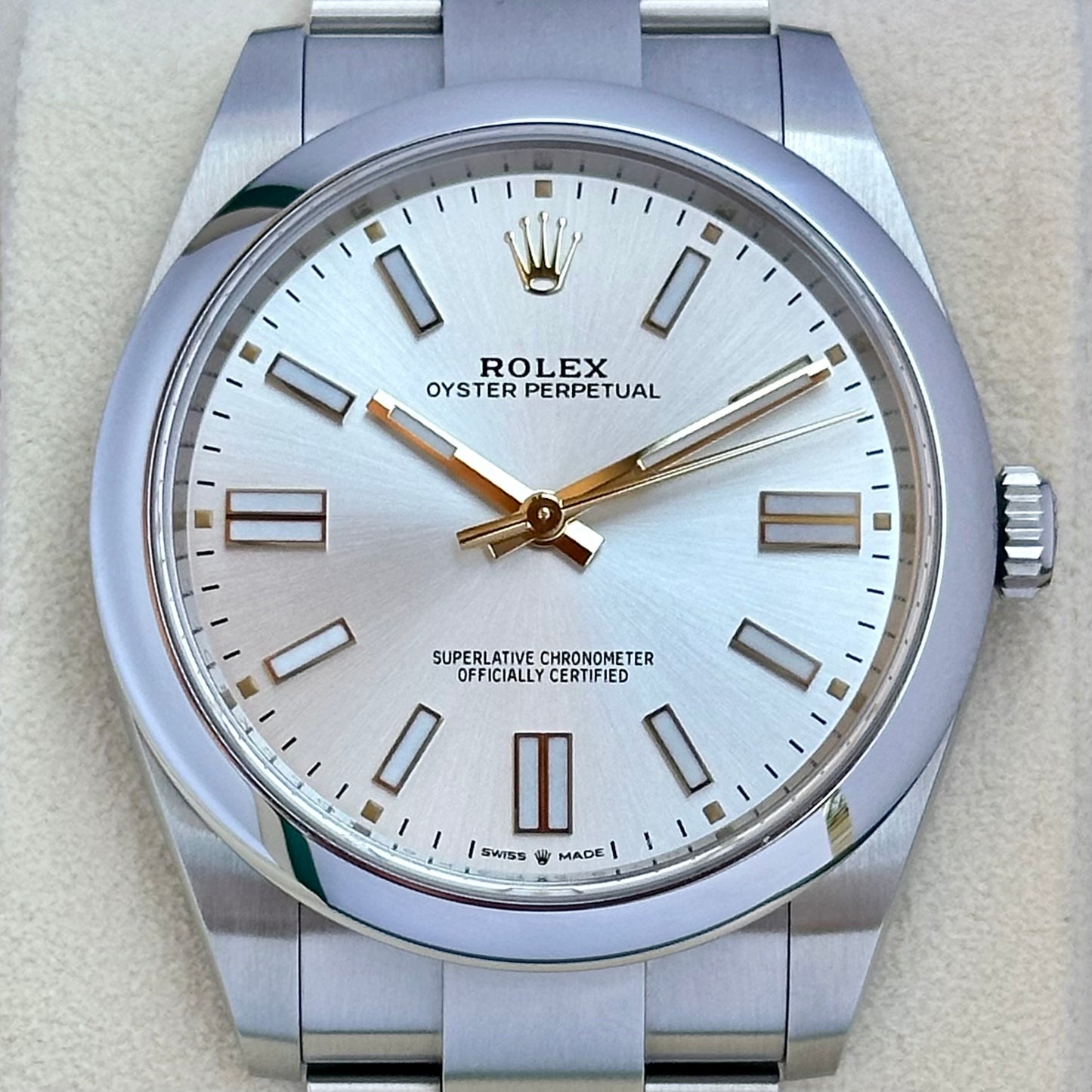 Oyster Perpetual 41 Silver Ref 124300 2020