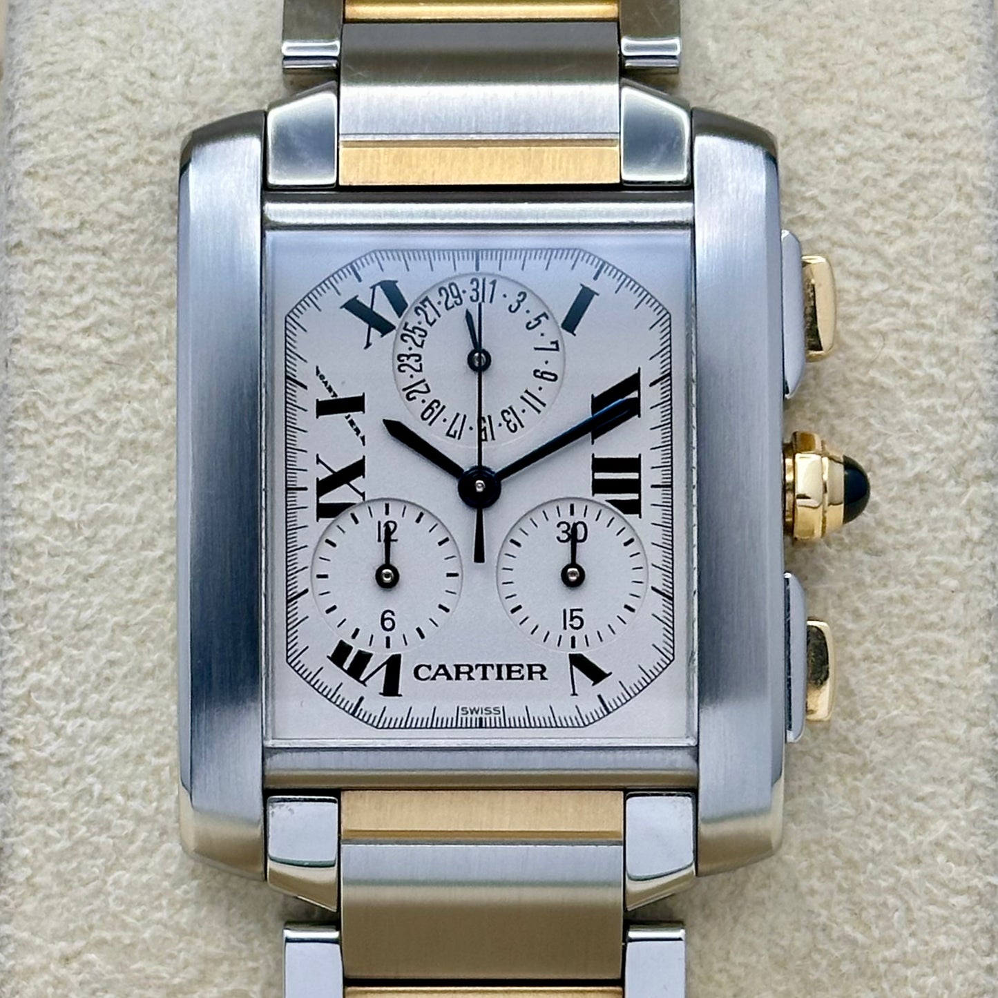 Tank Française Chronograph 18K Yellow Gold Ref 2303