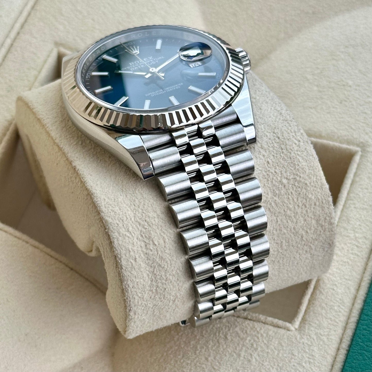 Datejust 41 Sunburst Blue Ref 126334 2018