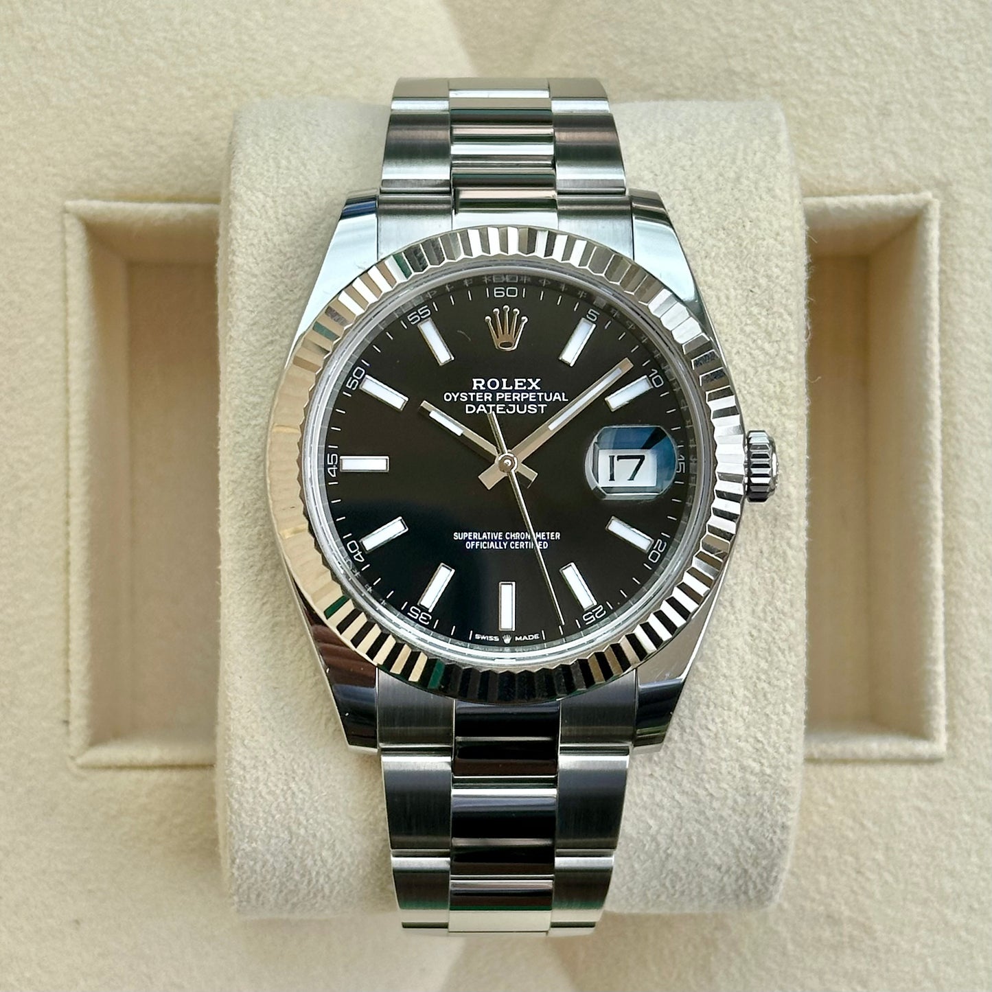 Datejust 41 Black Dial Ref 126334 2021