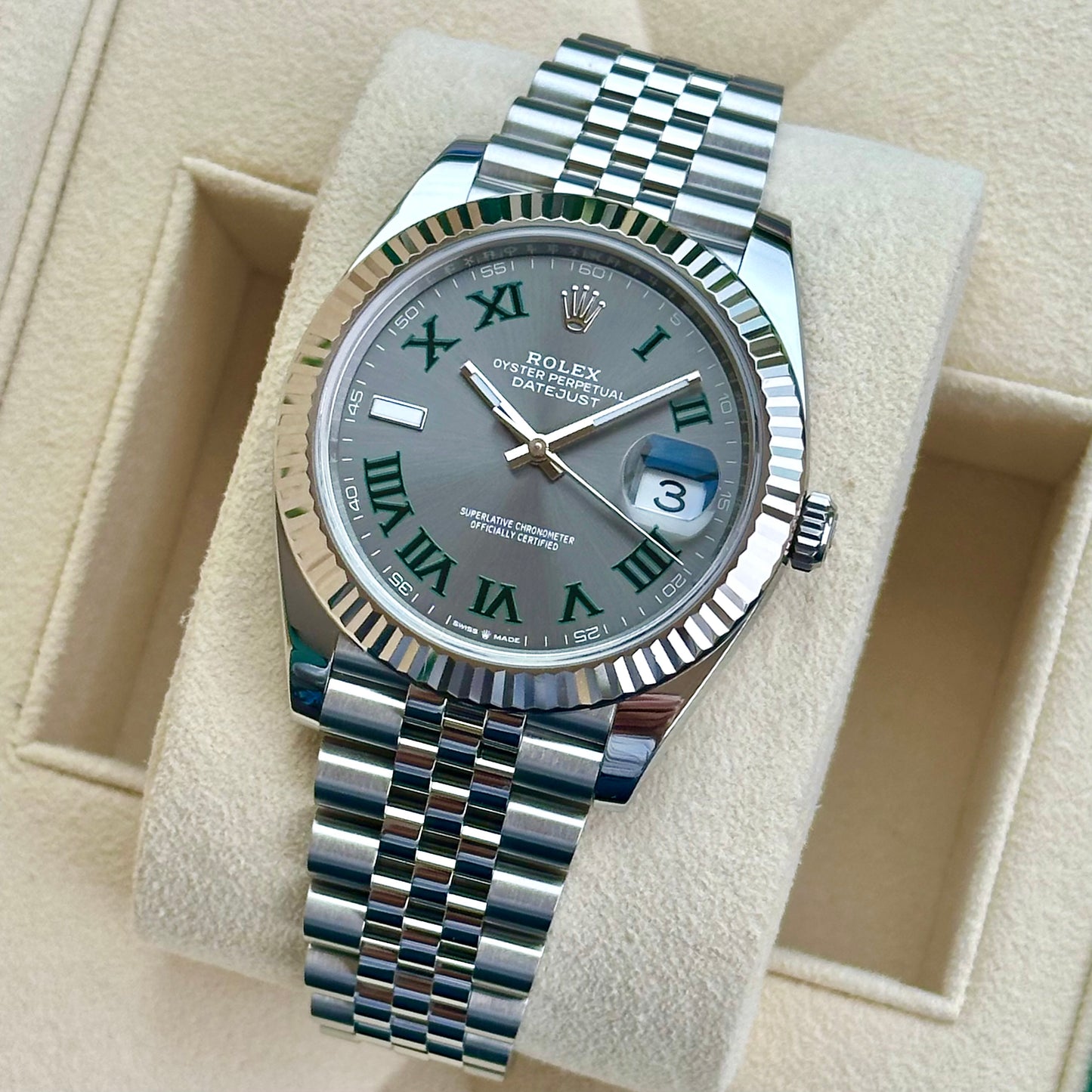 Datejust 41 Wimbledon Dial Ref 126334 2021