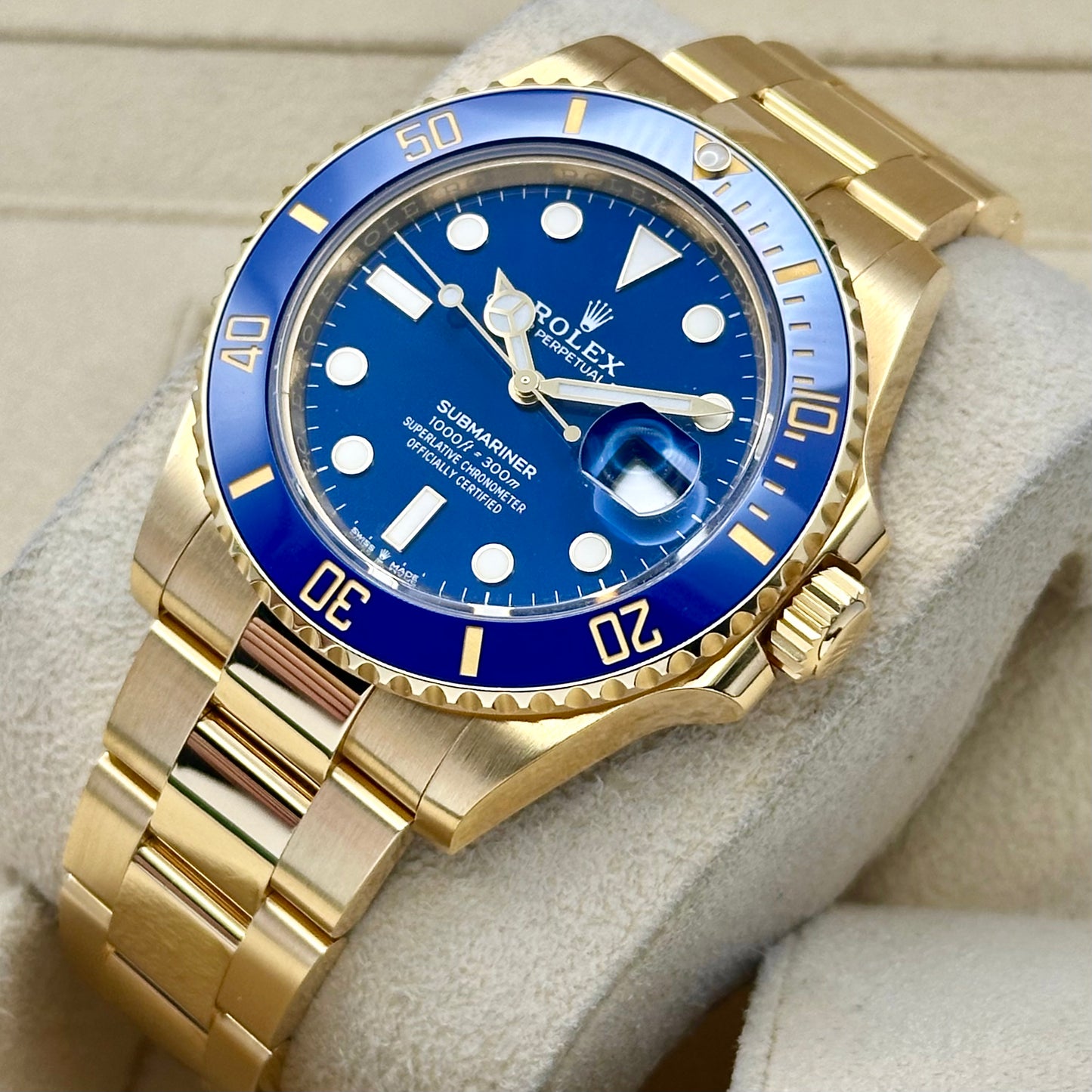 Submariner Date Bluesy 18K Yellow Gold Ref 126618LB 2022
