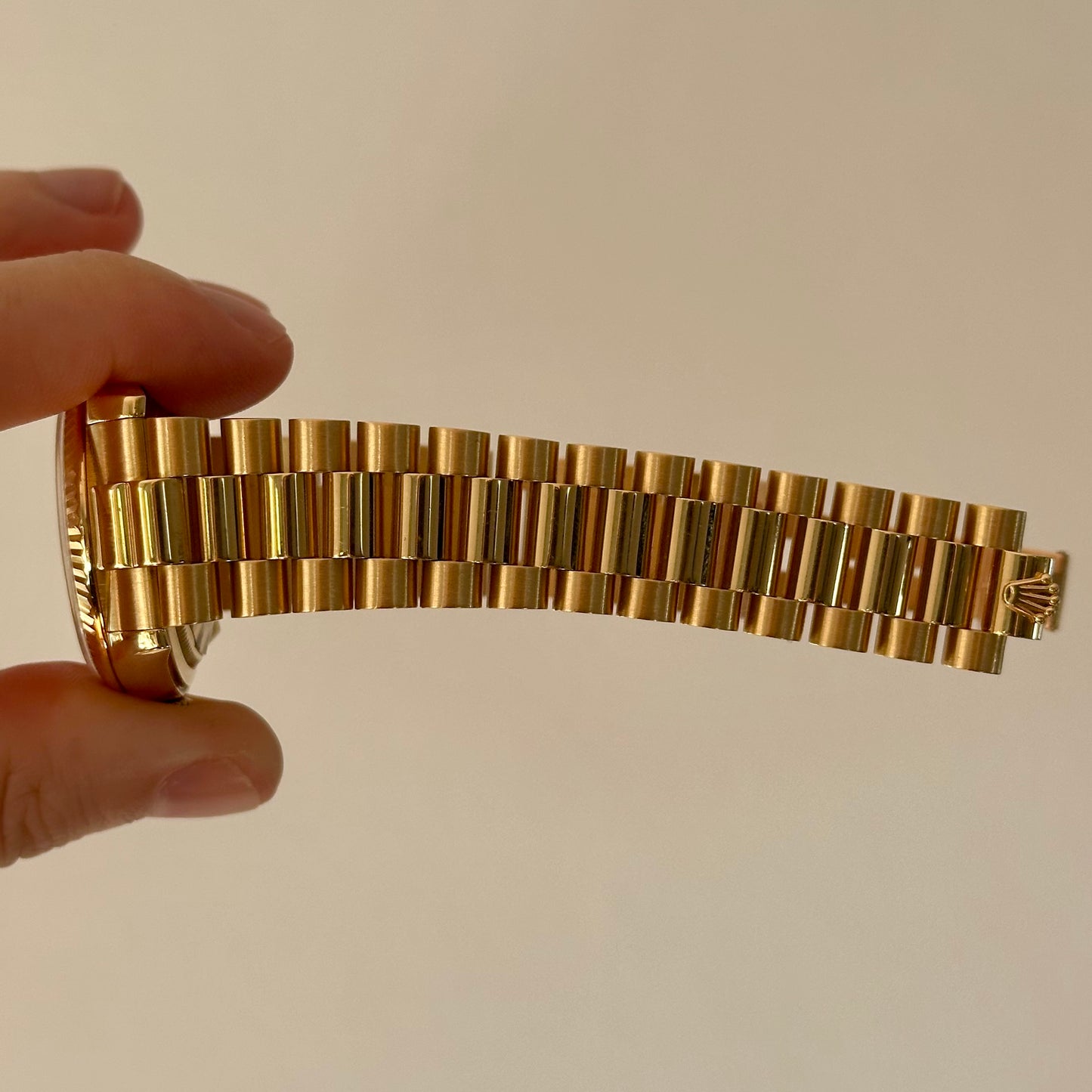 Day-Date 36 Champagne Baguettes 18K Yellow Gold Ref 118238 2005