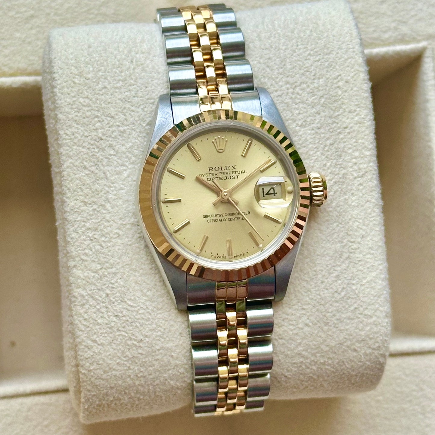 Datejust 26 Champagne Dial Ref 69173 1990