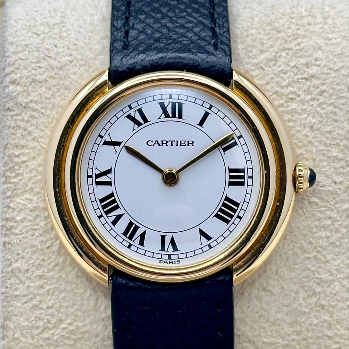 Vendome LM 18K Yellow Gold White Romans Ref 78090 1980