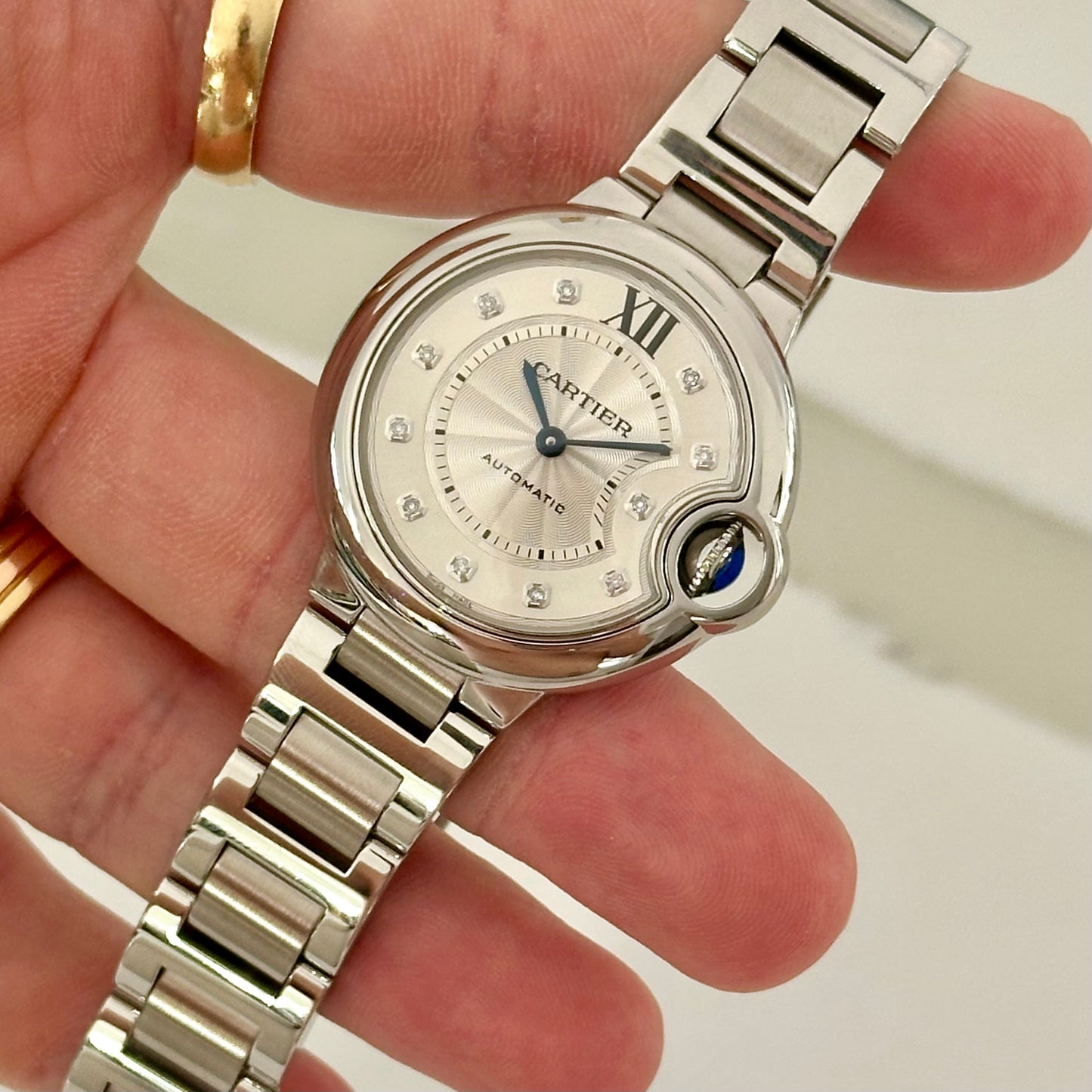Ballon Bleu De Cartier Silver Guilloché Diamond Dial Ref W4BB0021 2022