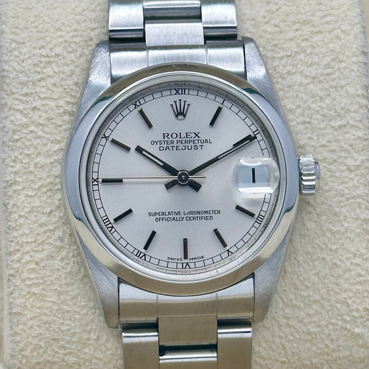 Datejust 31 Silver Sunburst Ref 78240 1999
