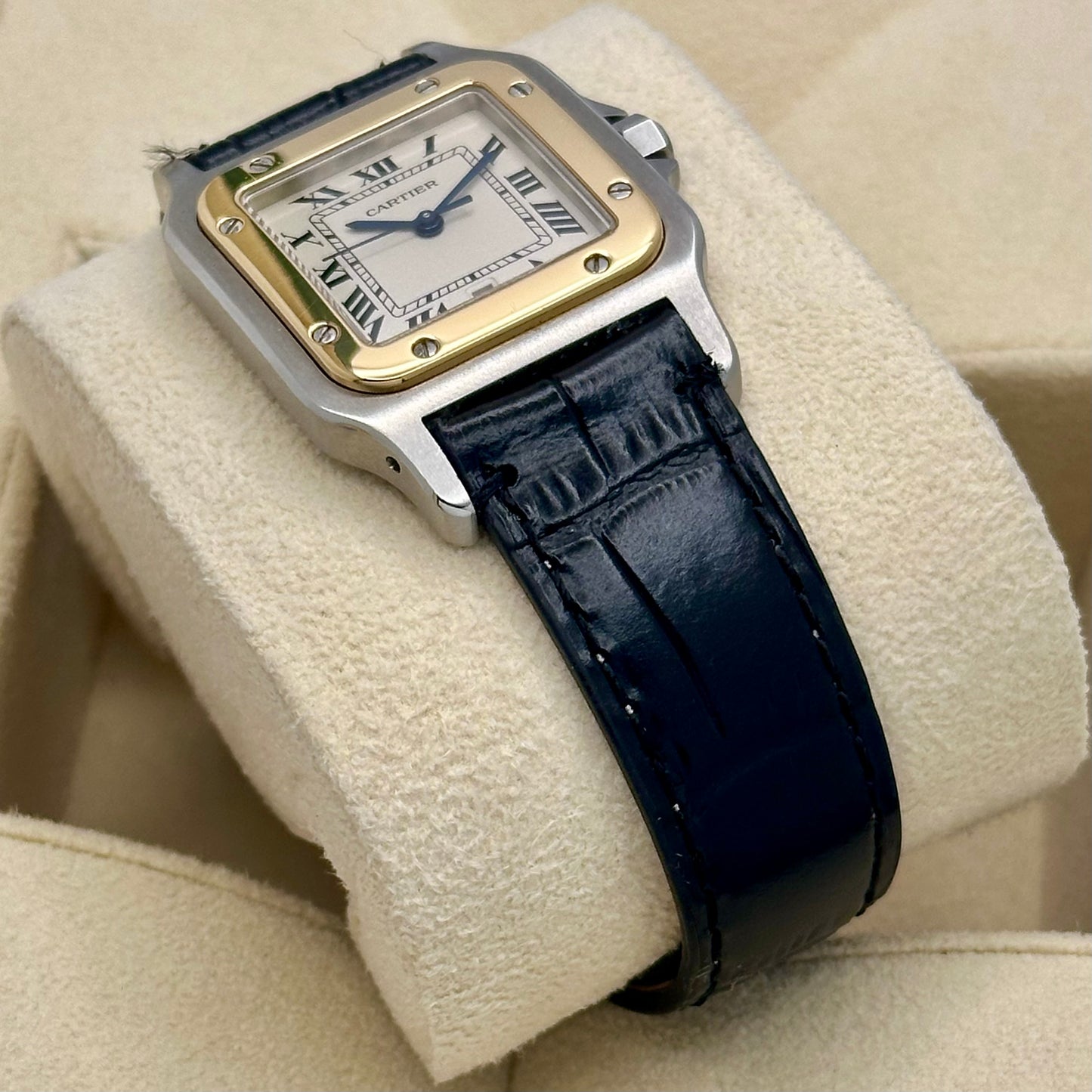 Santos Galbée Large 18K Yellow Gold Two Tone Ref 1566 1990