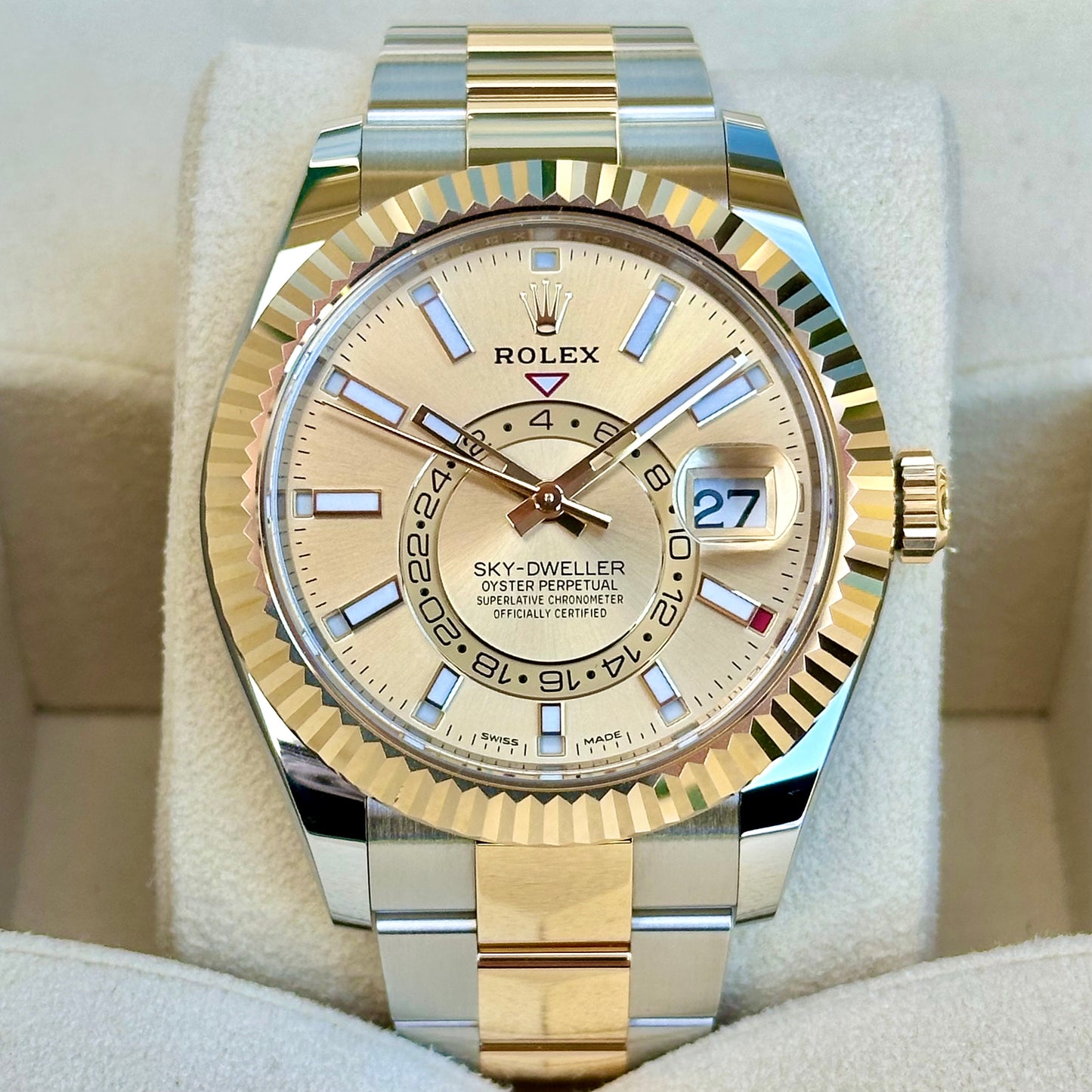 Sky-Dweller Champagne Two Tone Ref 326933 2022