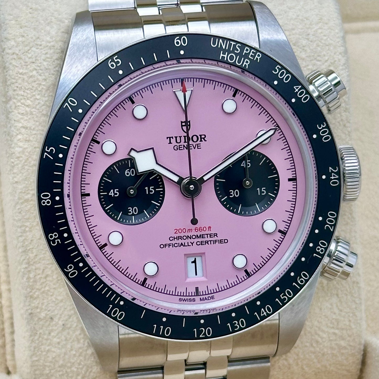 Black Bay 41 Chronograph Pink Flamingo Ref M79360N-0019 2025