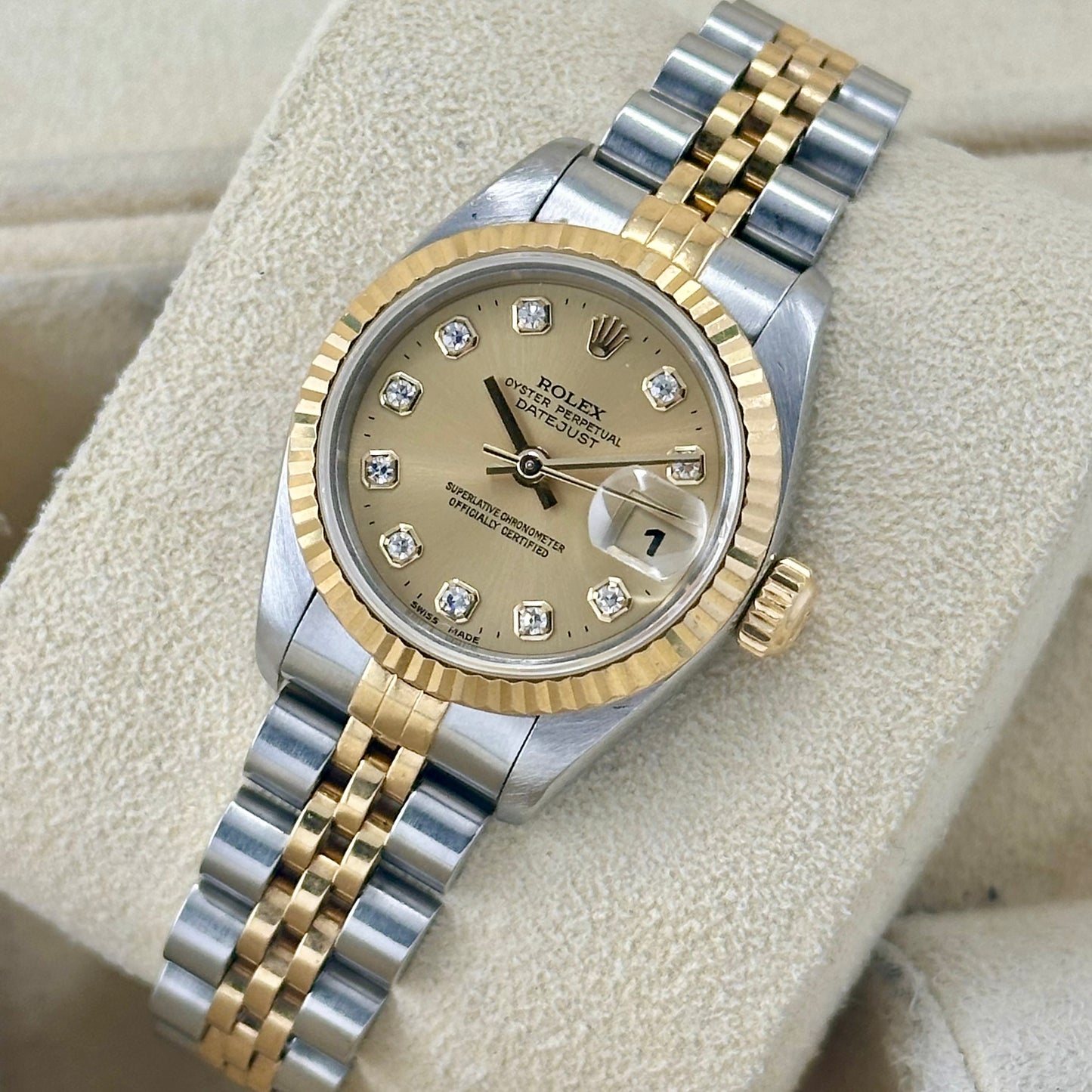 Lady-Datejust 26 Champagne Diamond Ref 69173G
