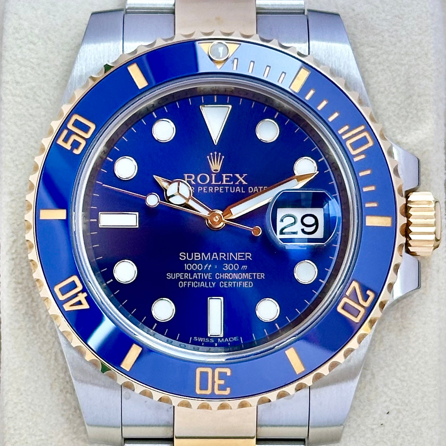 Submariner Date Sunburst Bluesy Ref 116613LB 2014