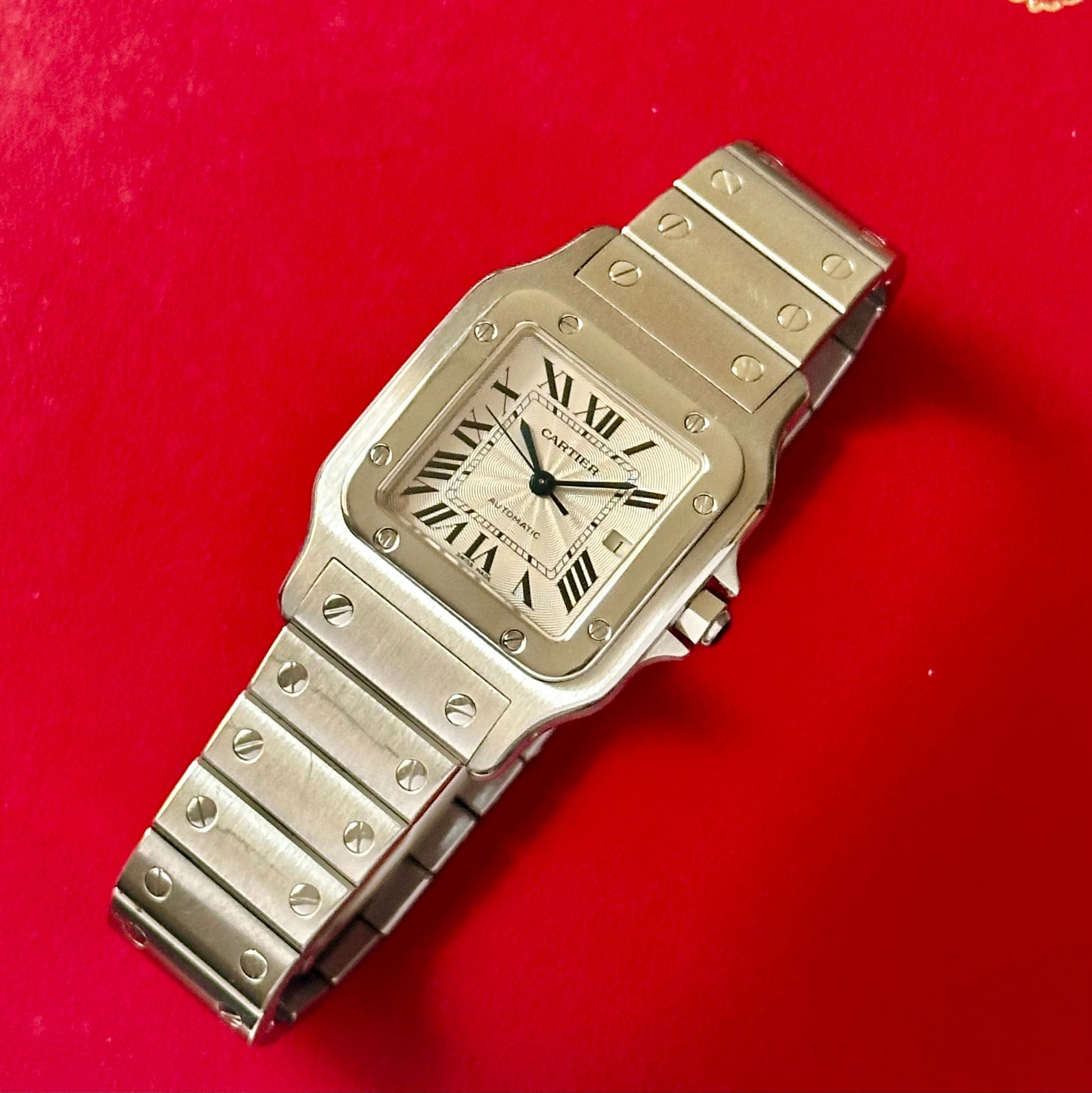 Santos Galbee Guilloché Automatic Ref 2319