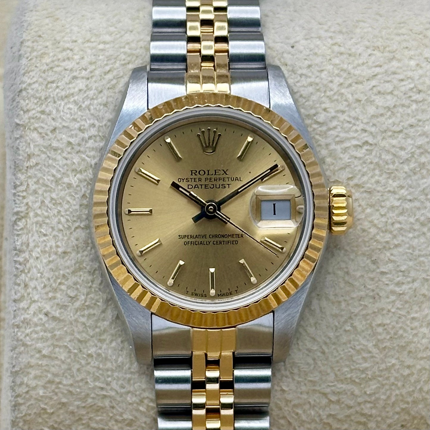 Lady-Datejust 26 18K Yellow Gold Champagne Ref 69173
