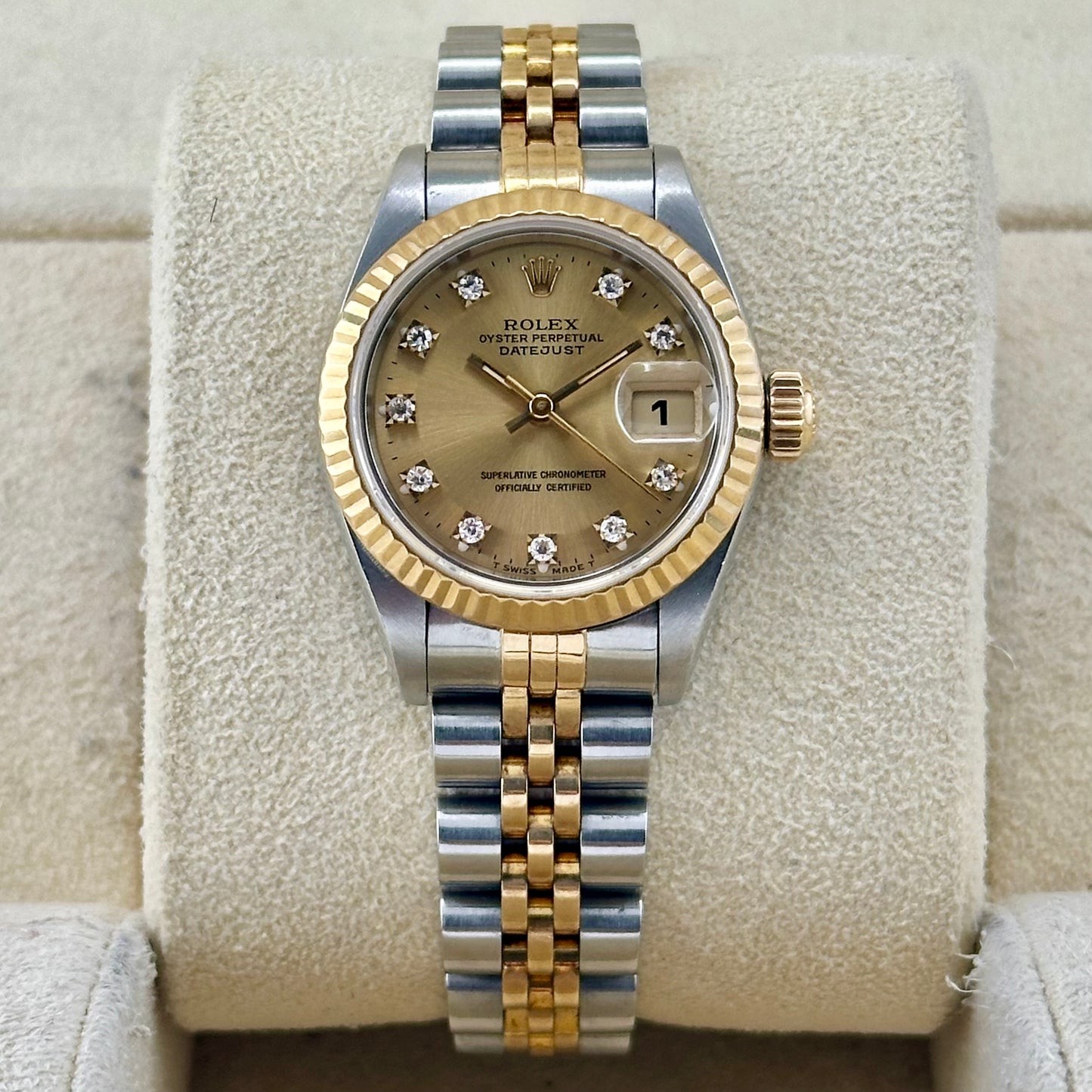 Lady-Datejust 26 Champagne Diamond Ref 69173G