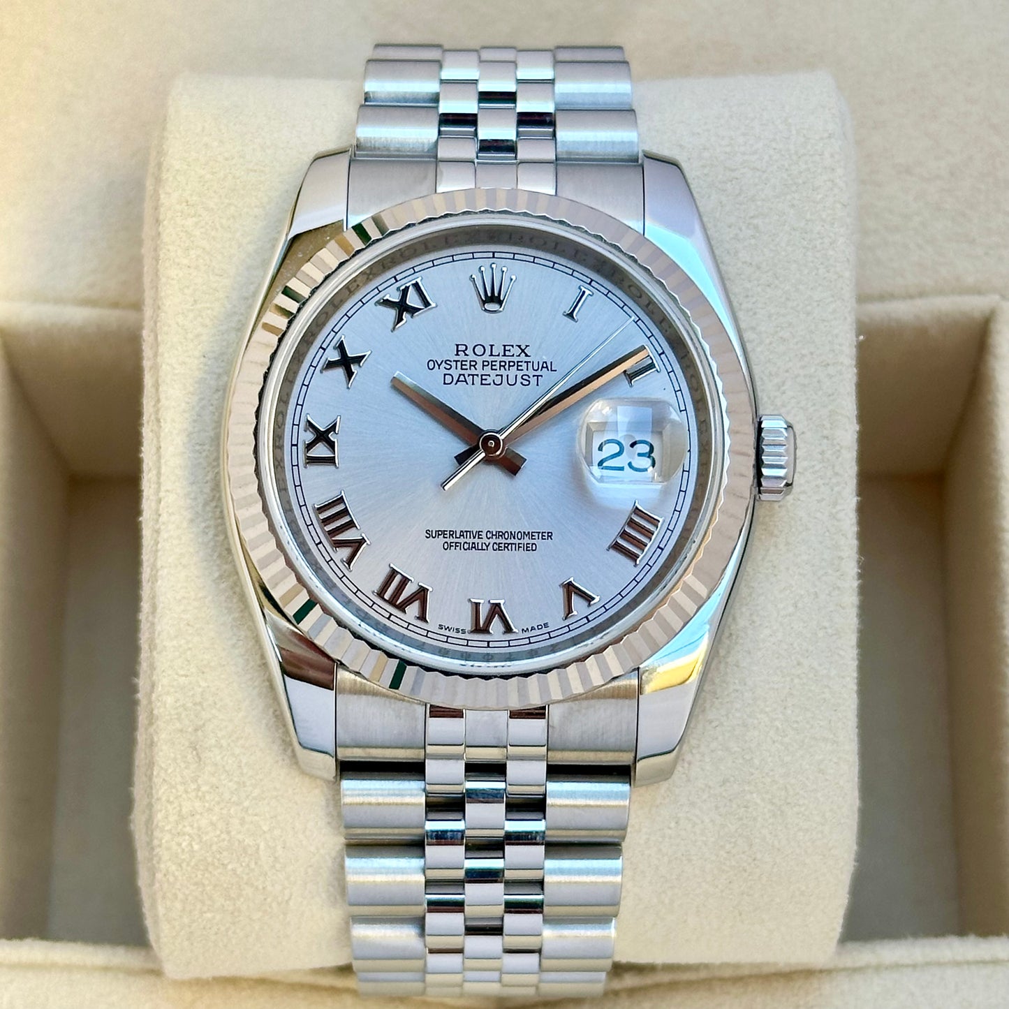 Datejust 36 Silver Romans Ref 116234 2007