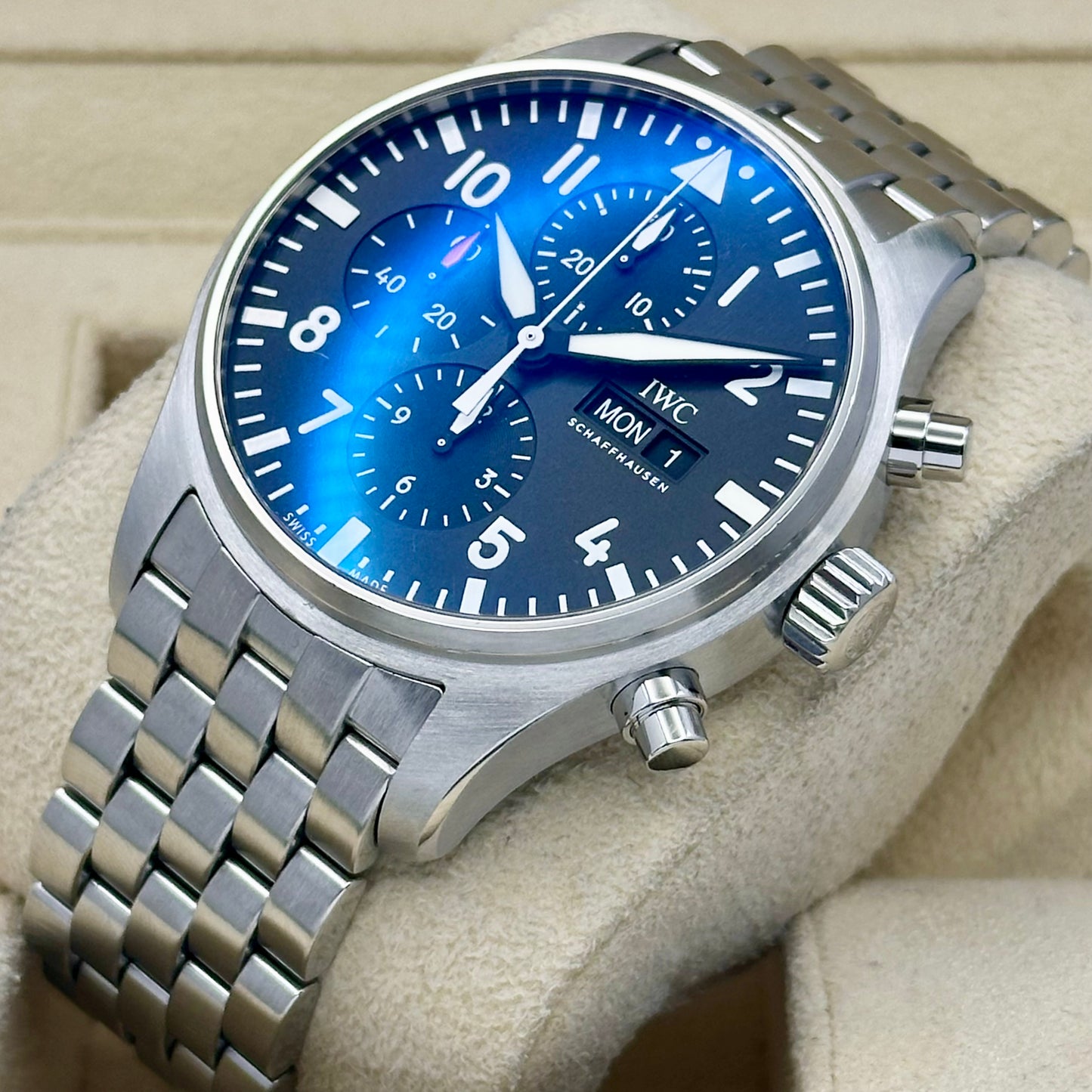 Pilot’s Chronograph 43 Black Dial Ref IW377710 2019