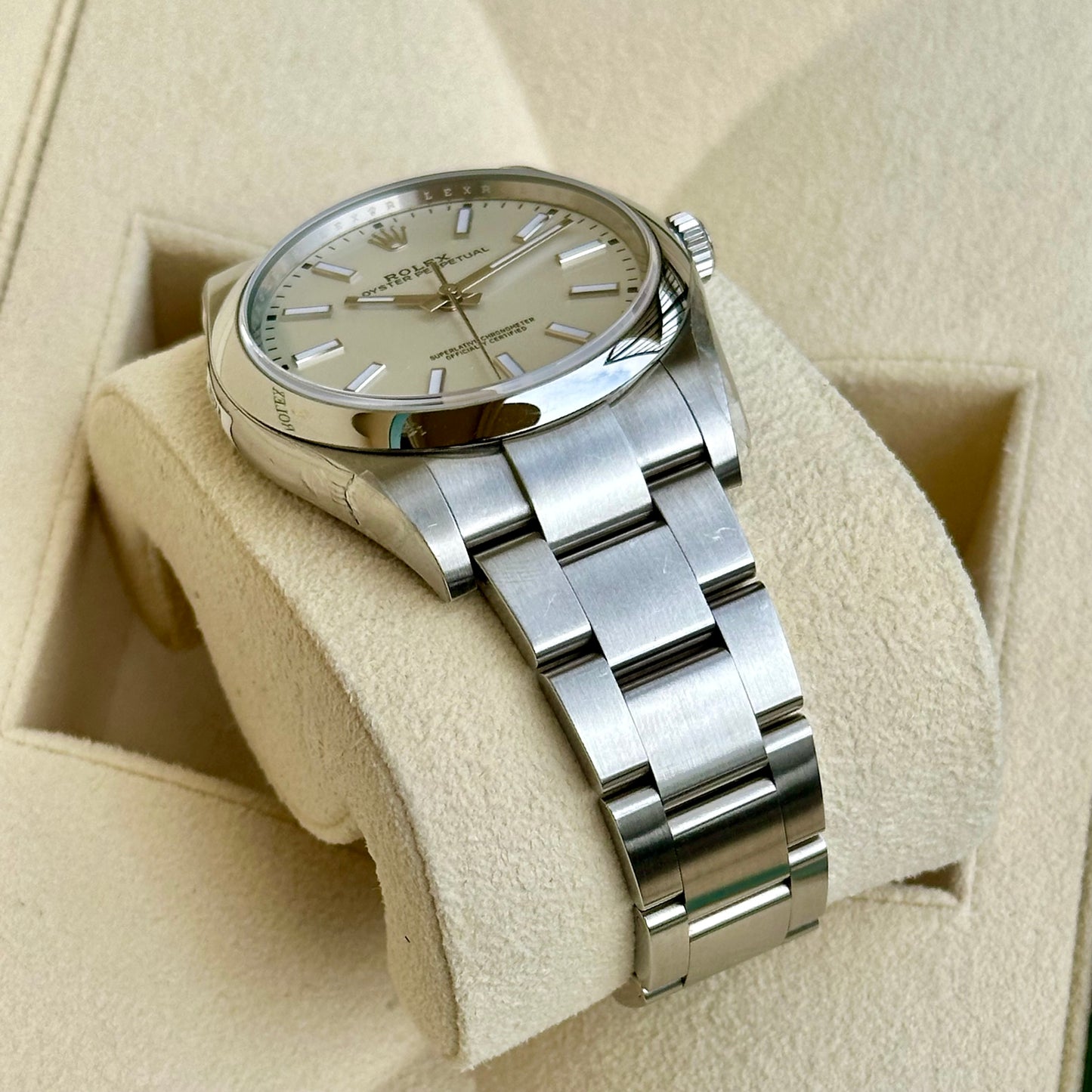 Oyster Perpetual 39 White Factory Stickers Ref 114300