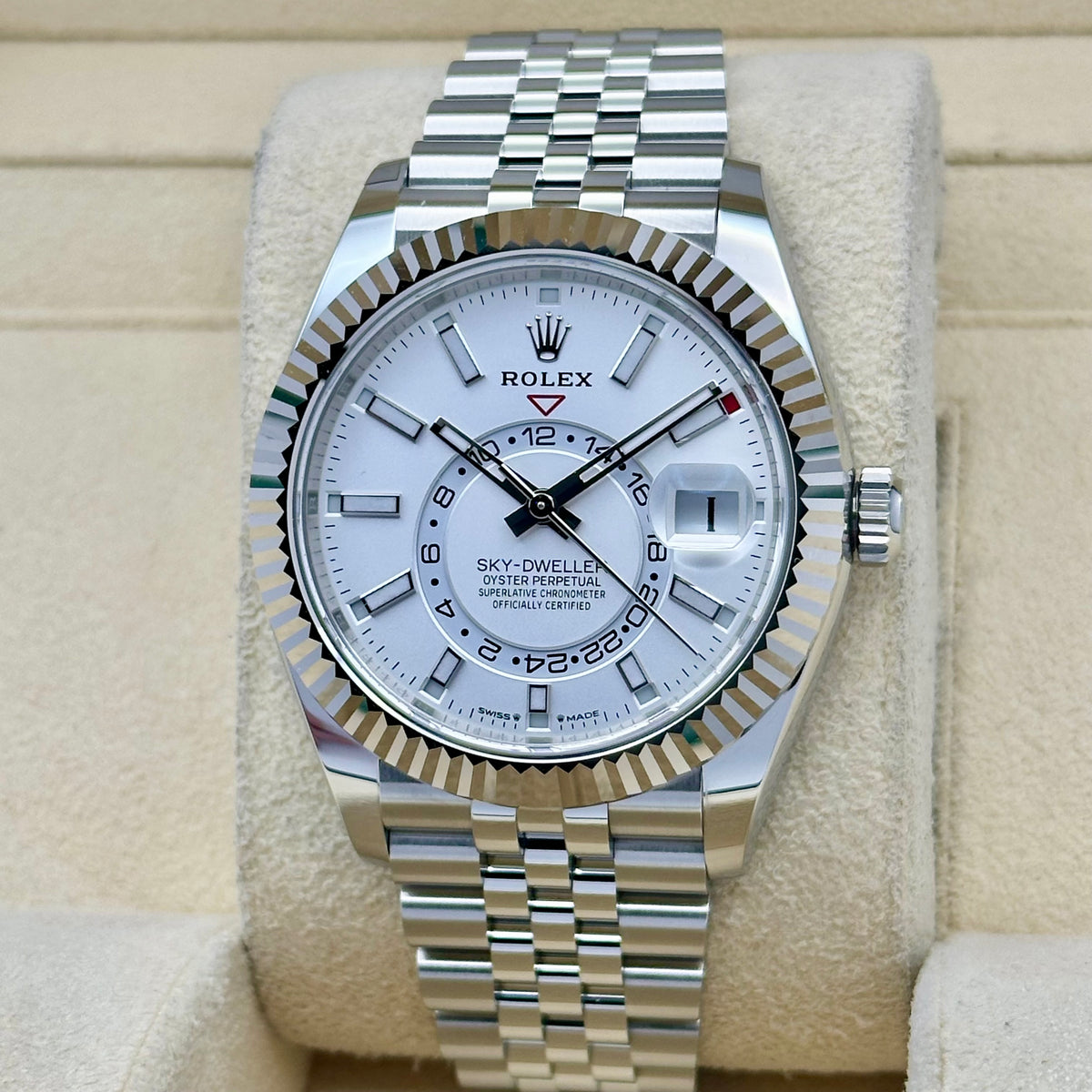 Sky-Dweller White Jubilee 18K White Gold Ref 336934 2026