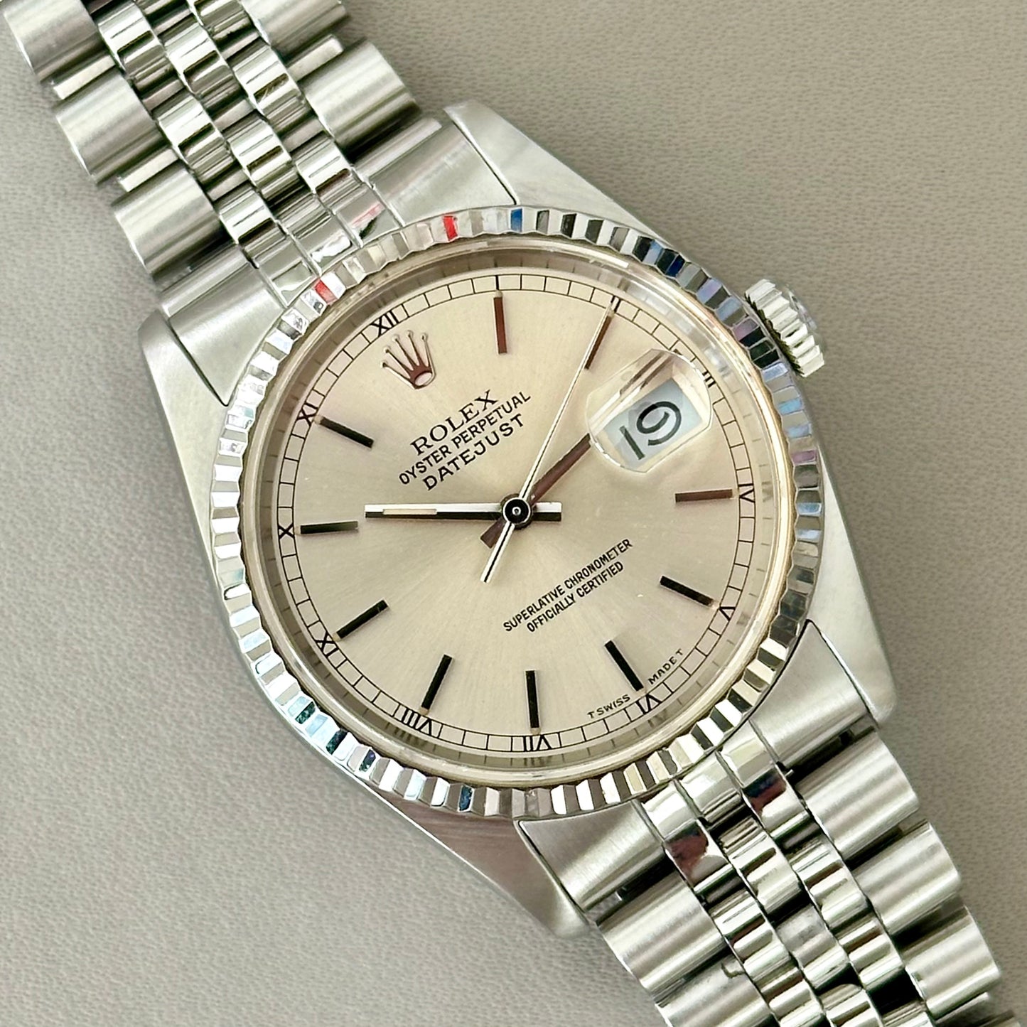 Datejust 36 Silver Ref 16234 1989