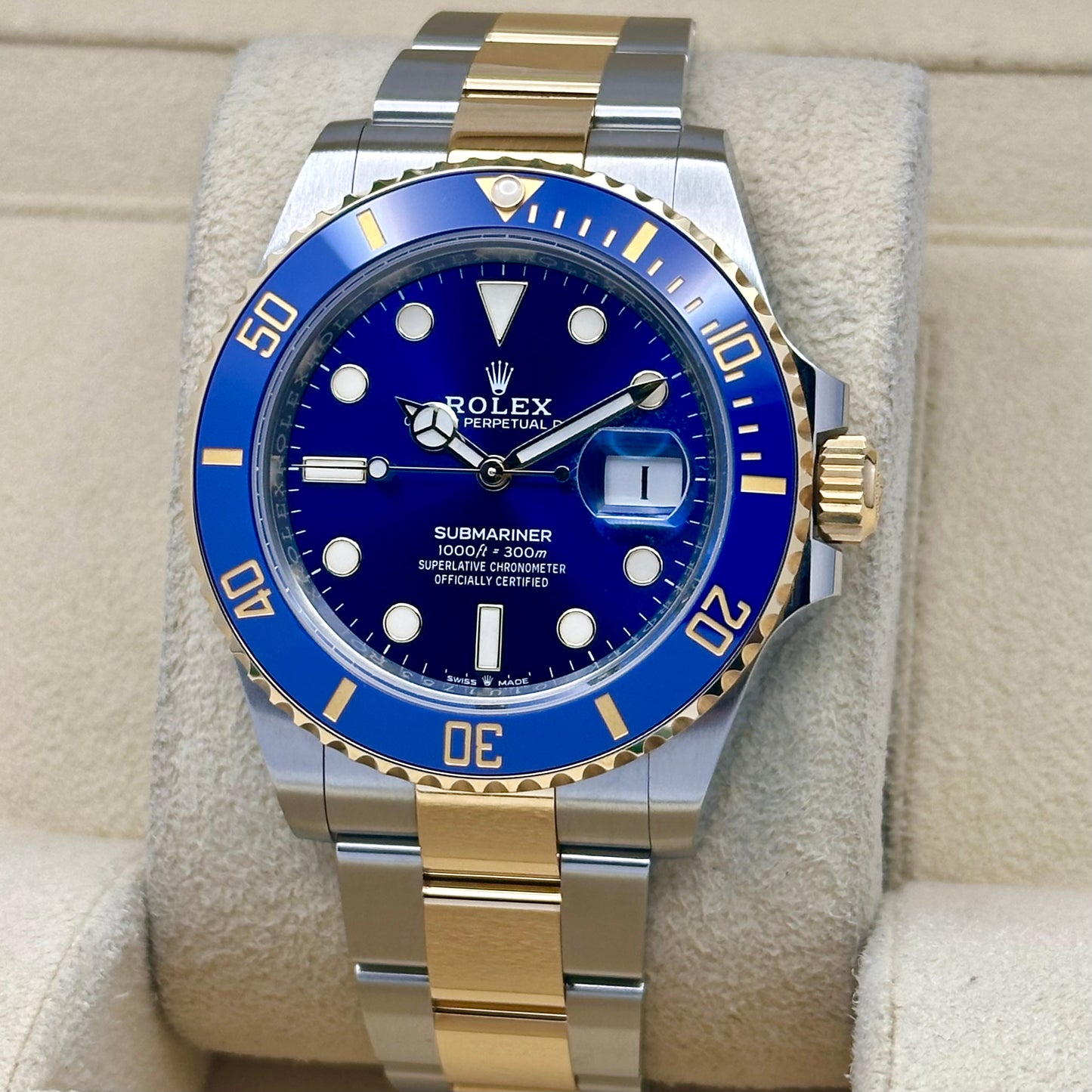 Submariner Date Bluesy 18K Yellow Gold Ref 126613LB 2022