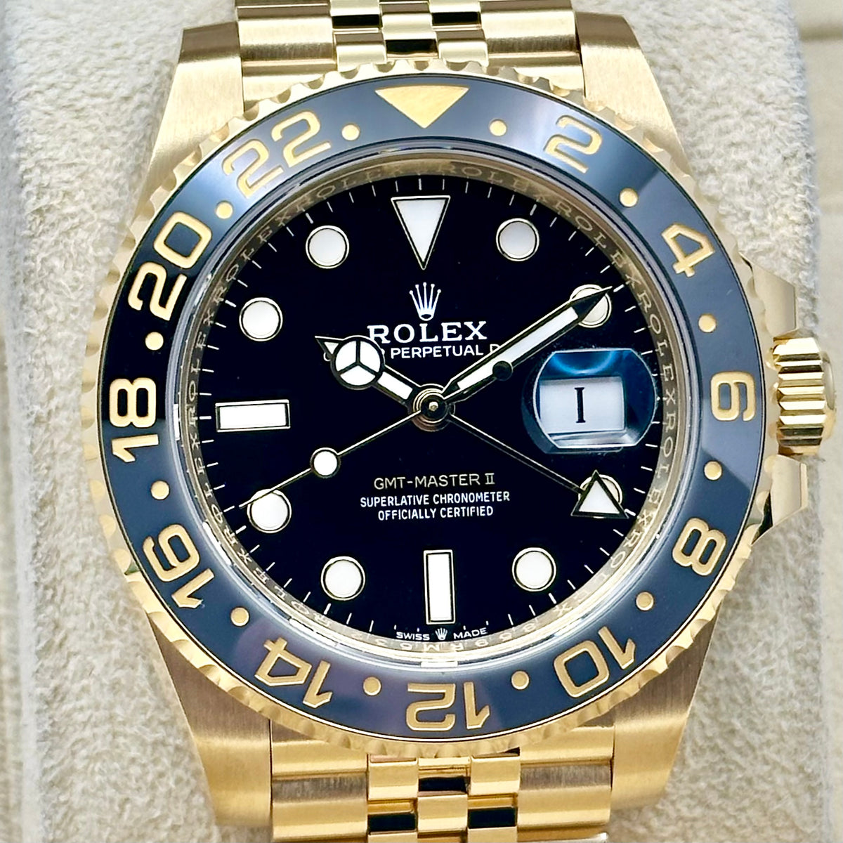 GMT Master II 18K Yellow Gold Jubilee Zombie Ref 126718GRNR