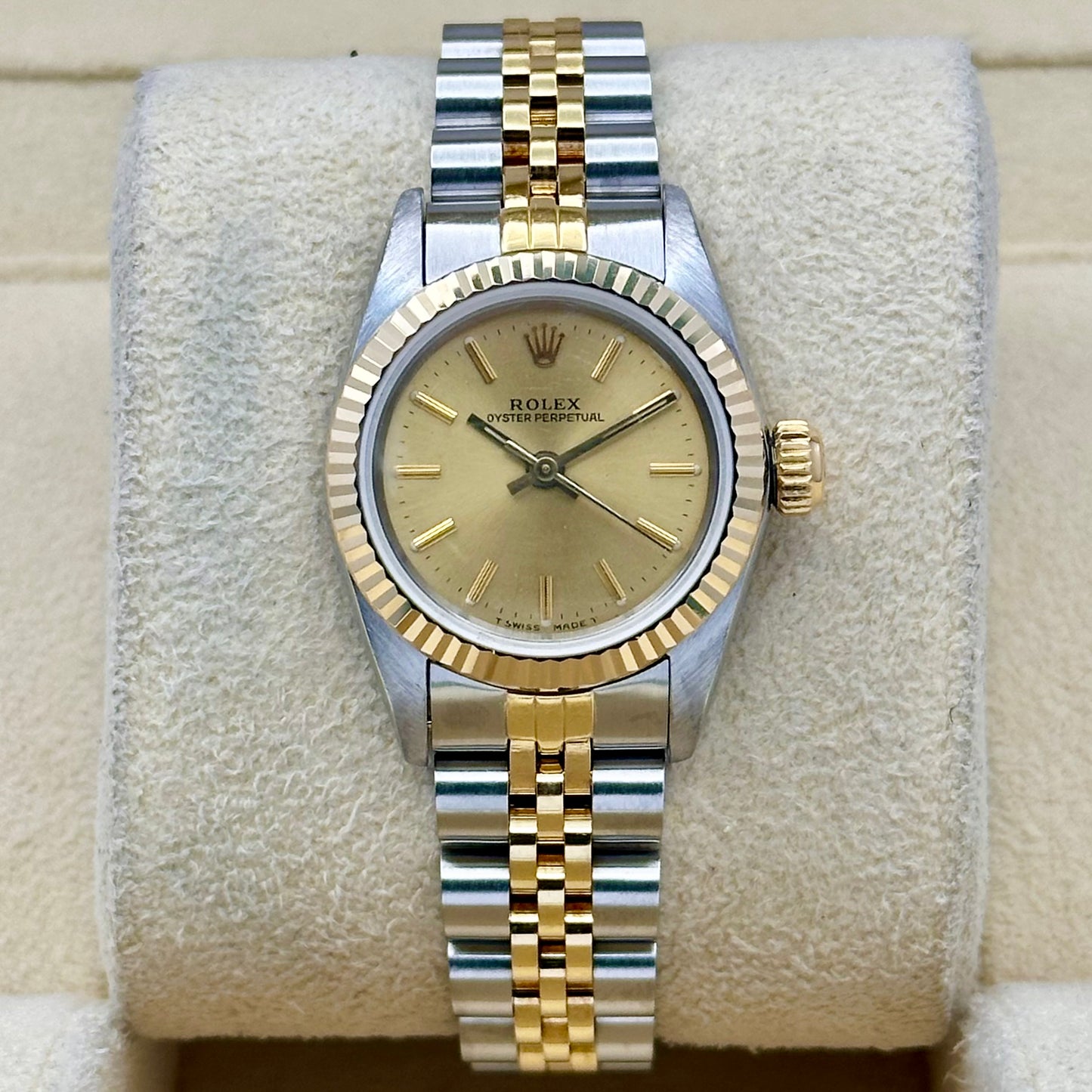 Oyster Perpetual 26 Champagne Dial Ref 67193 1988