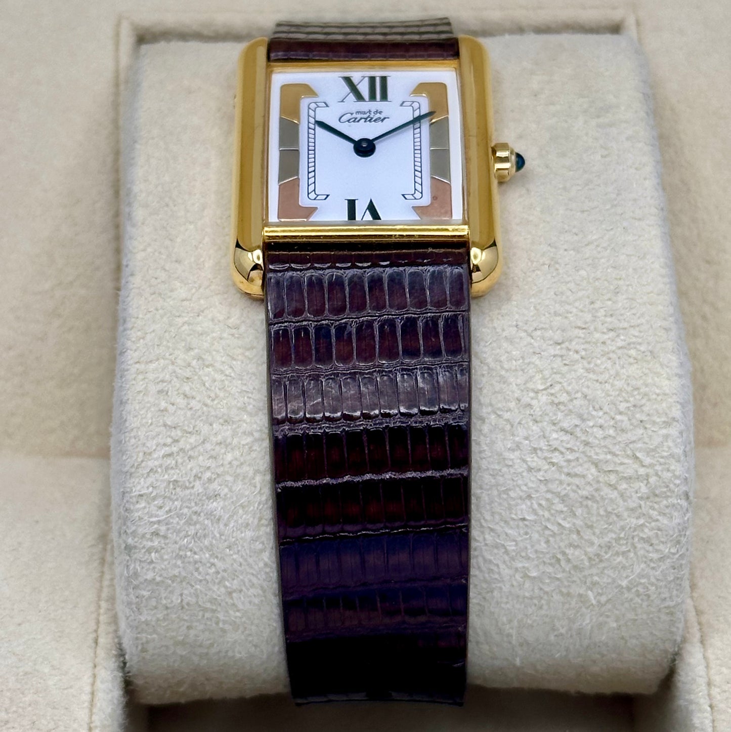 Tank Must Vermeil Large Trinity Dial Ref 6 81006 1990