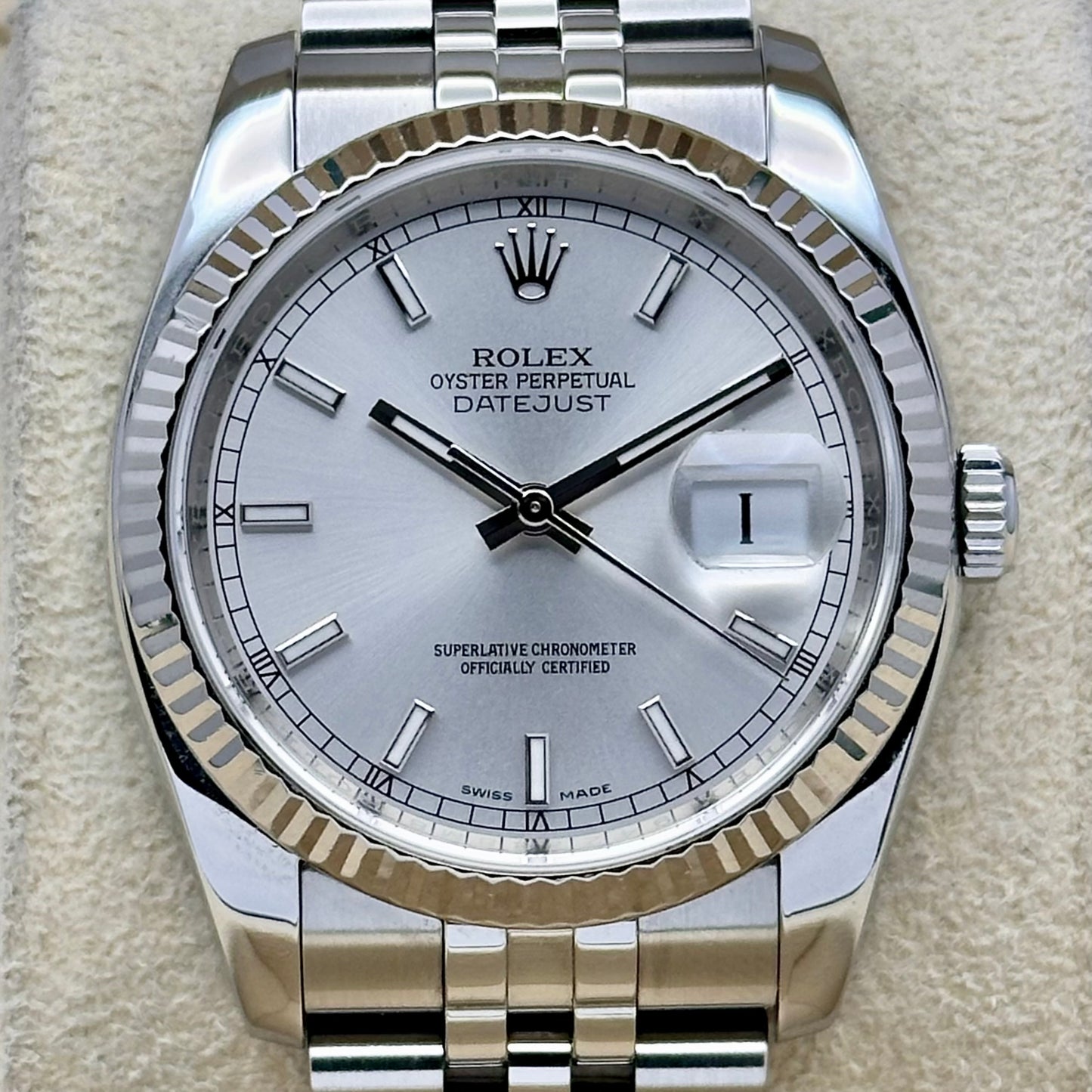 Datejust 36 Sunburst Silver Ref 116234 2016
