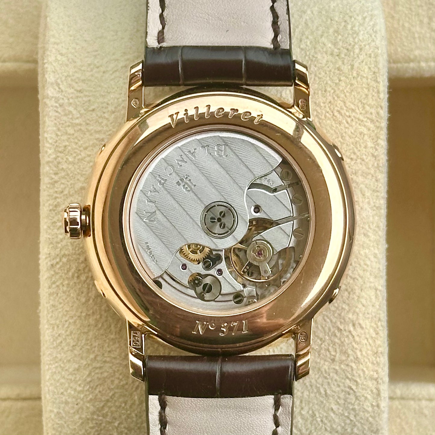 Villeret Quantième Complet Rose Gold Diamond Bezel 2021