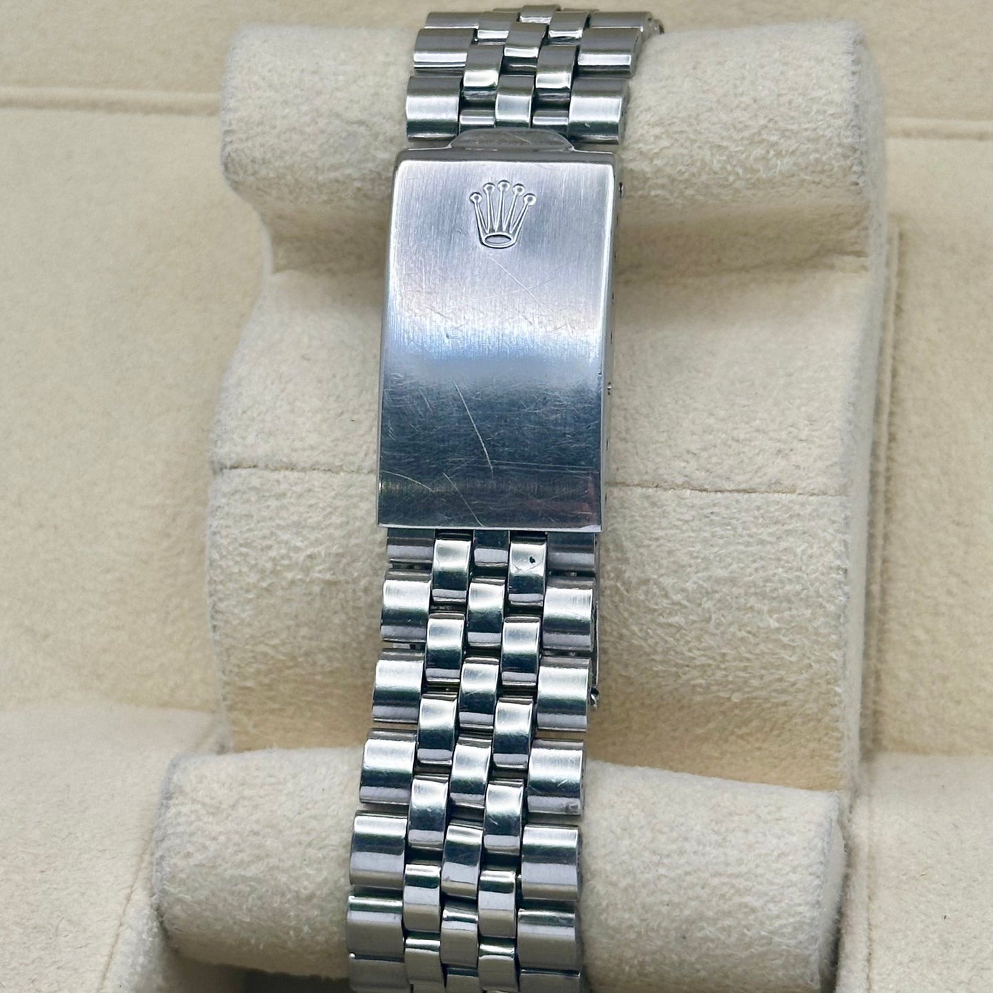 Datejust 36 Silver Pie Pan 18K White Gold Ref 1601 1971