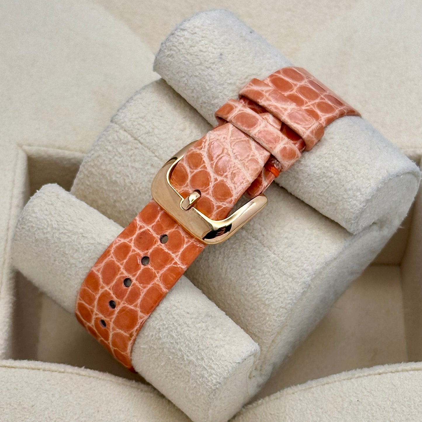 Galet Silver Guilloché 18K Rose Gold Ref 3002 S QZ R