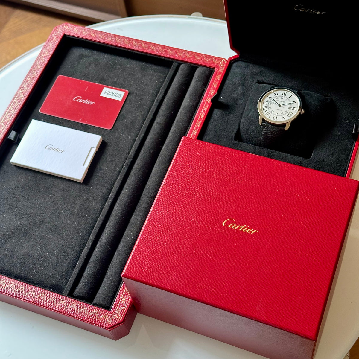 Ronde Solo De Cartier XL Automatic White Romans Ref WSRN0022 2021